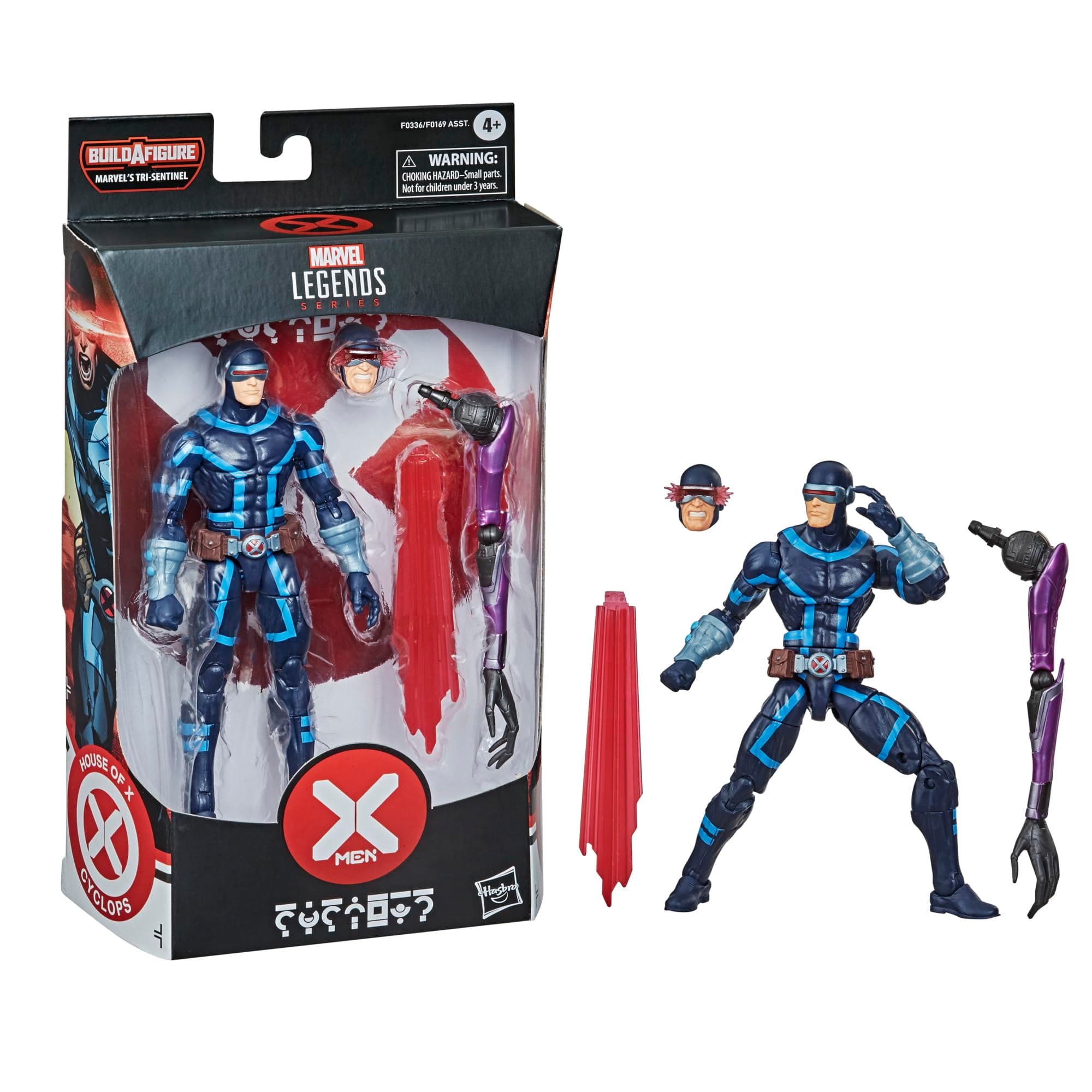 Marvel Hasbro Legends X-Men Series 6-inch Collectible Cyclops Action Figure Toy, Premium Detail and 2 Accessories, Ages 4 and Up