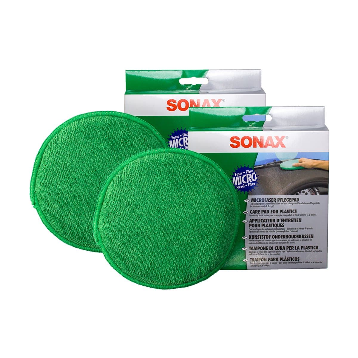 2 x Sonax 04172000 microfibre pad, dashboard care, 1 piece