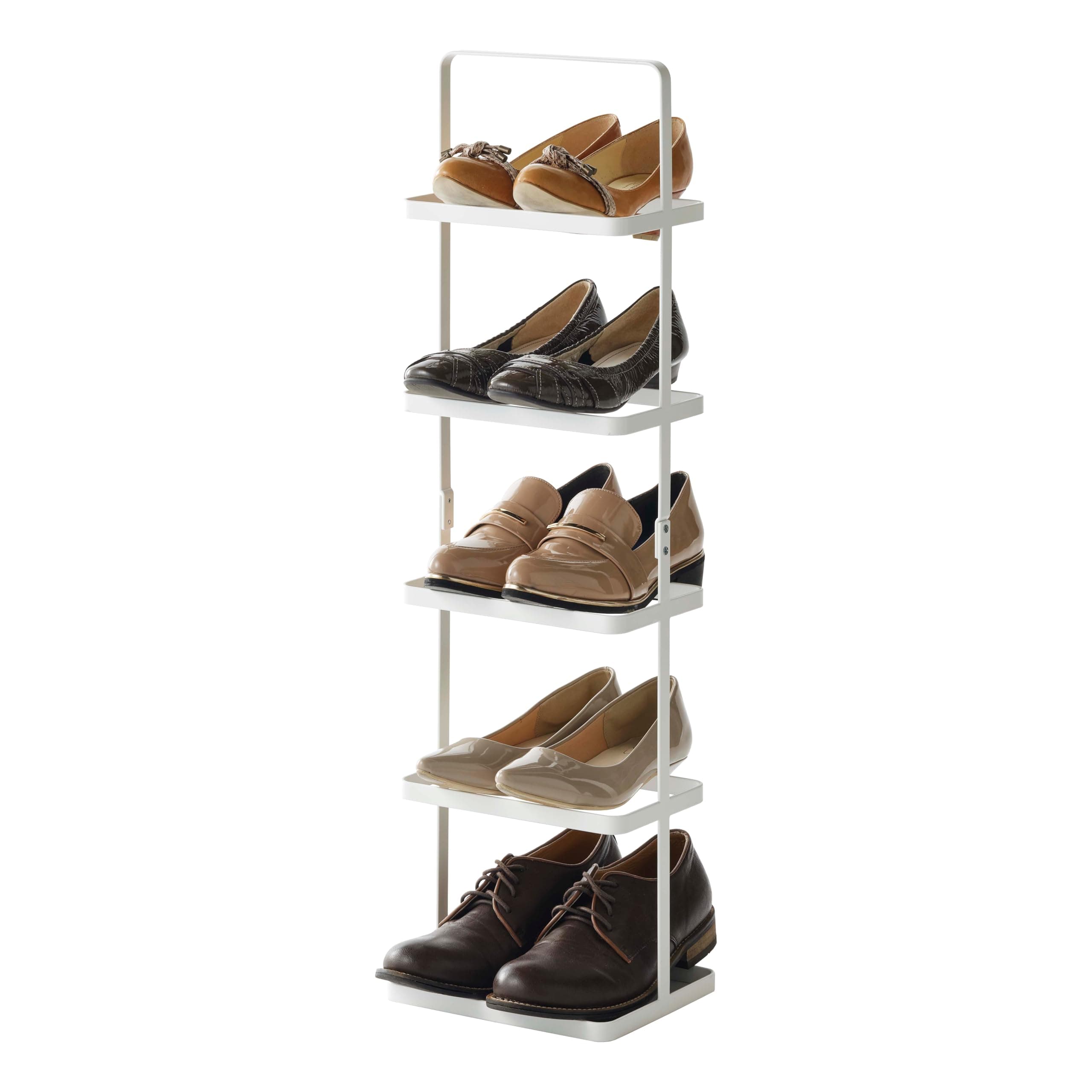 Home Shoe Rack, Tall, White