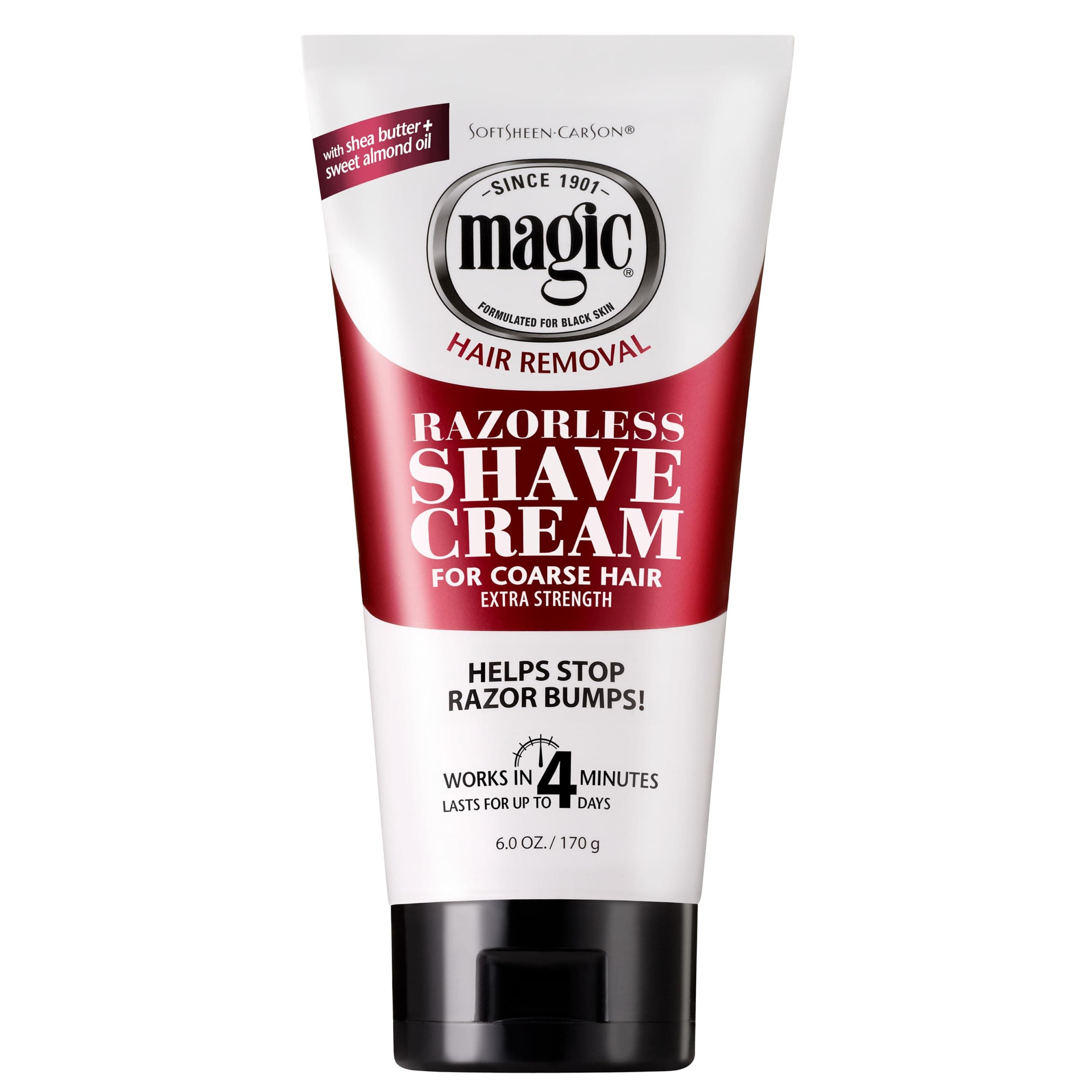 Soft Sheen Carson Magic Razorless Shave Cream Extra Strength For Men 6 oz