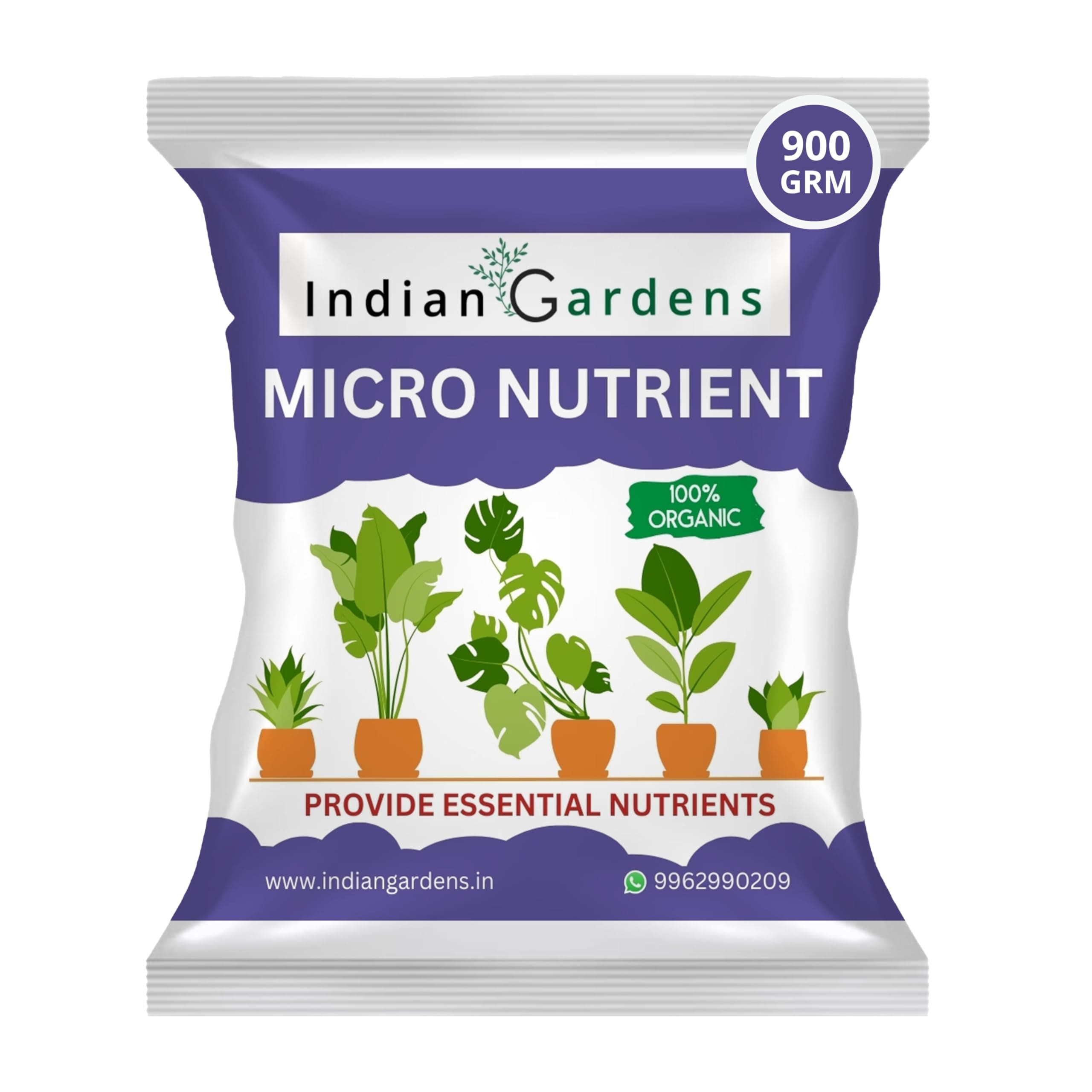 Micro Nutrient Fertilizer | Soil Applicant | Premium Essential Plant Food | Home Gardens for All Plants - 900 Grams