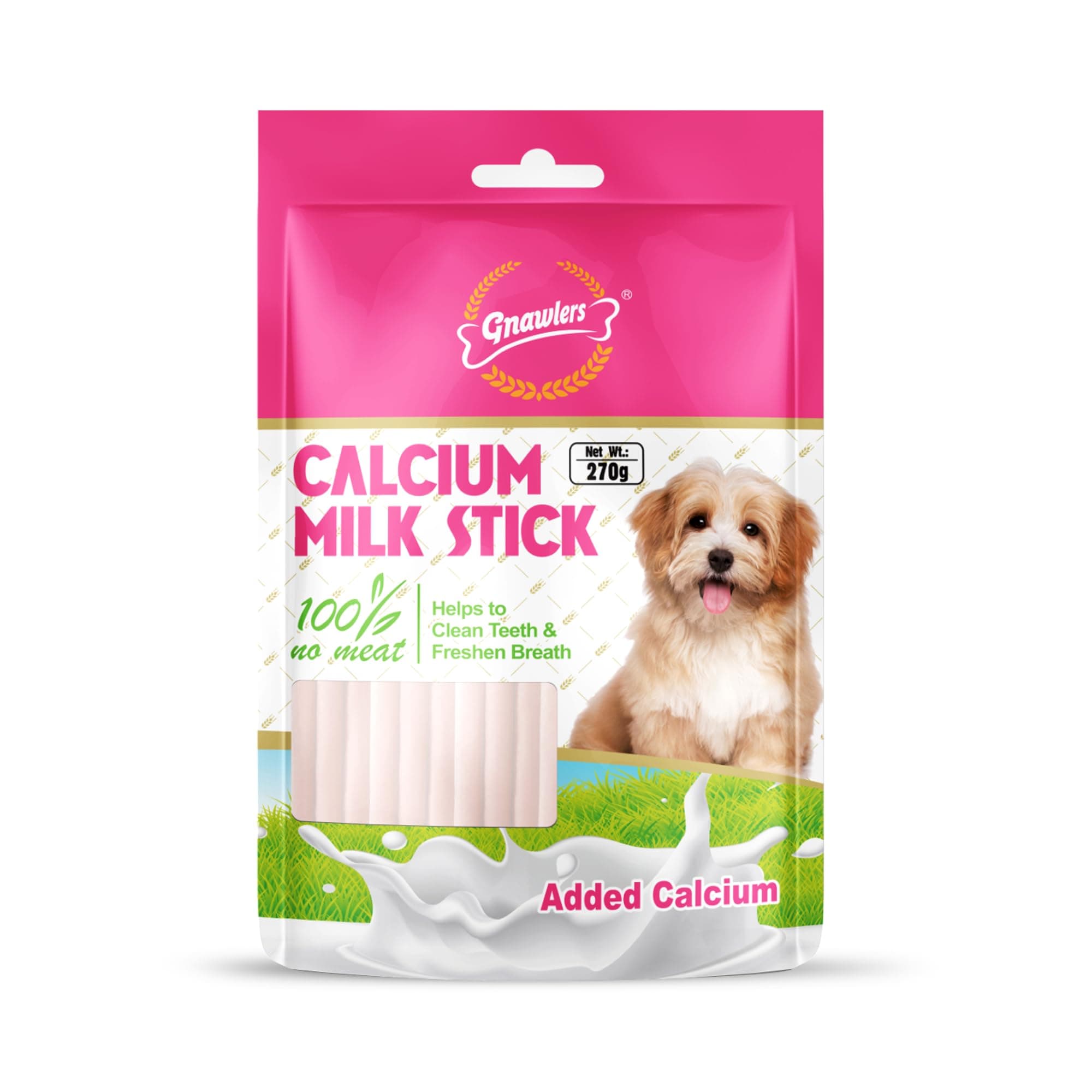 2" Calcium Stick For Dogs 270g/pack - Milk