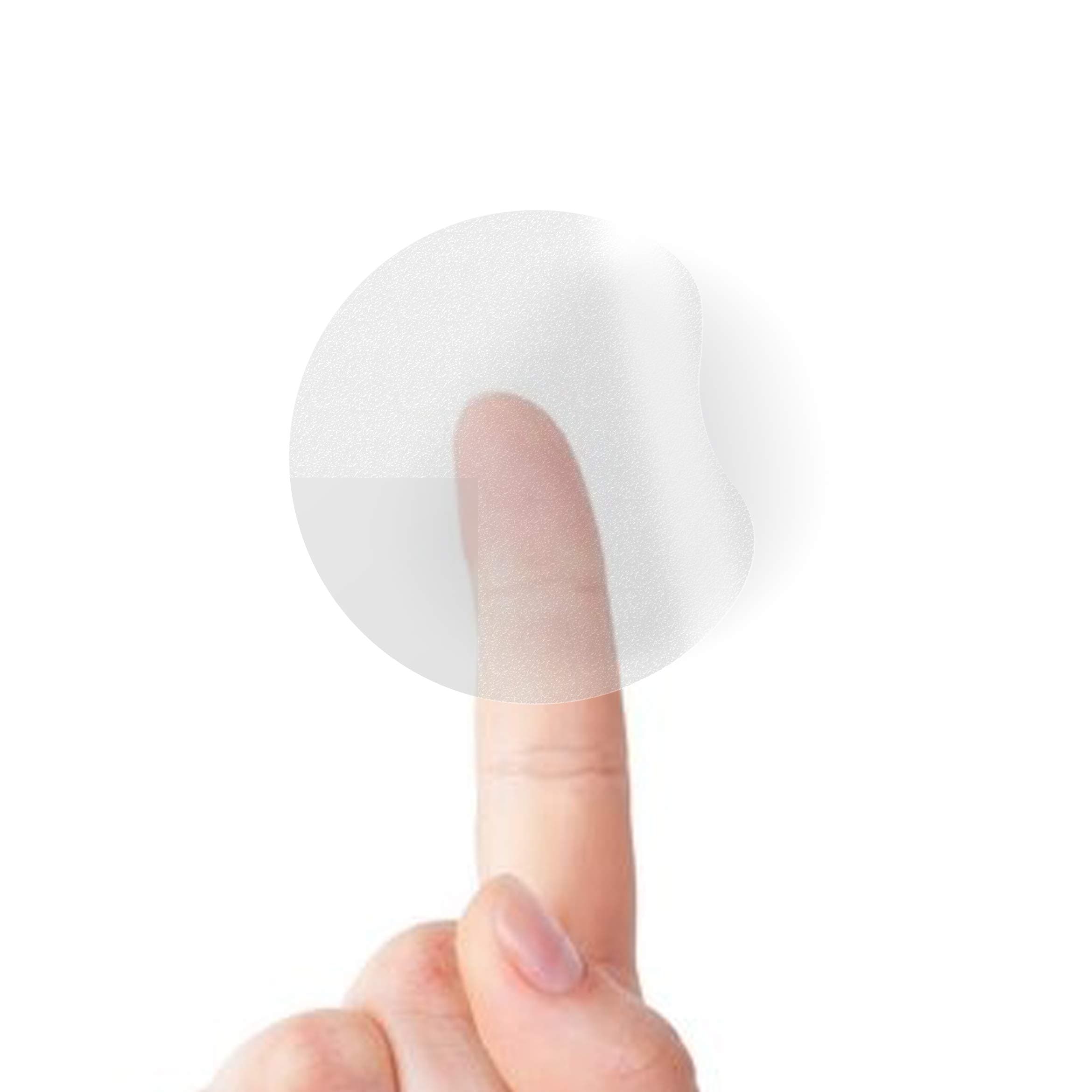 PerformoreCrystal Clear Transparent 2" Round Stickers, 1000 Stickers Per Roll