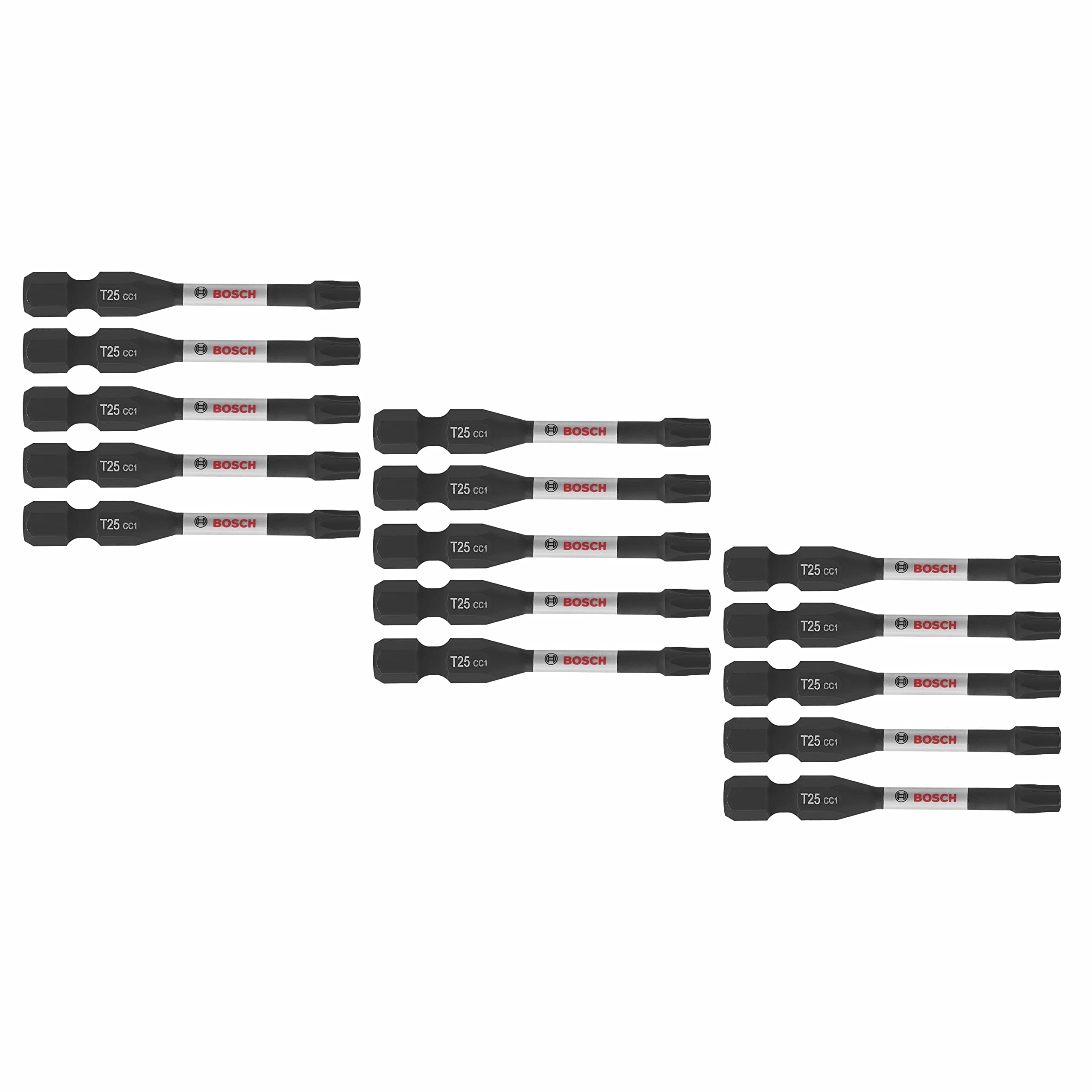 ITDT25215 15-Pack 2 In. Driven Torx #25 Impact Tough Screwdriving Power Bits