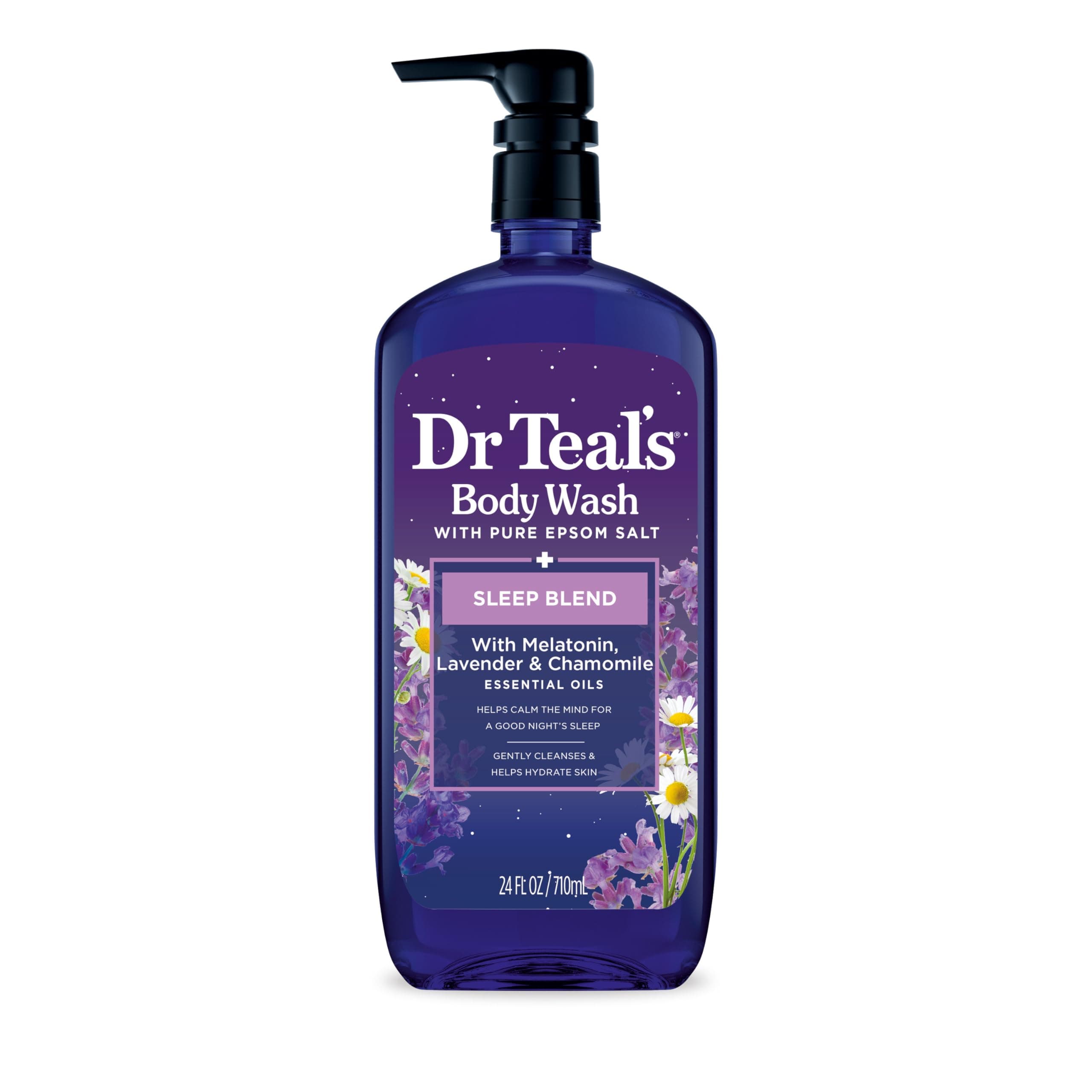 Dr Teal's Body Wash with Epsom Salt Sleep Blend with Melatonin 710Ml