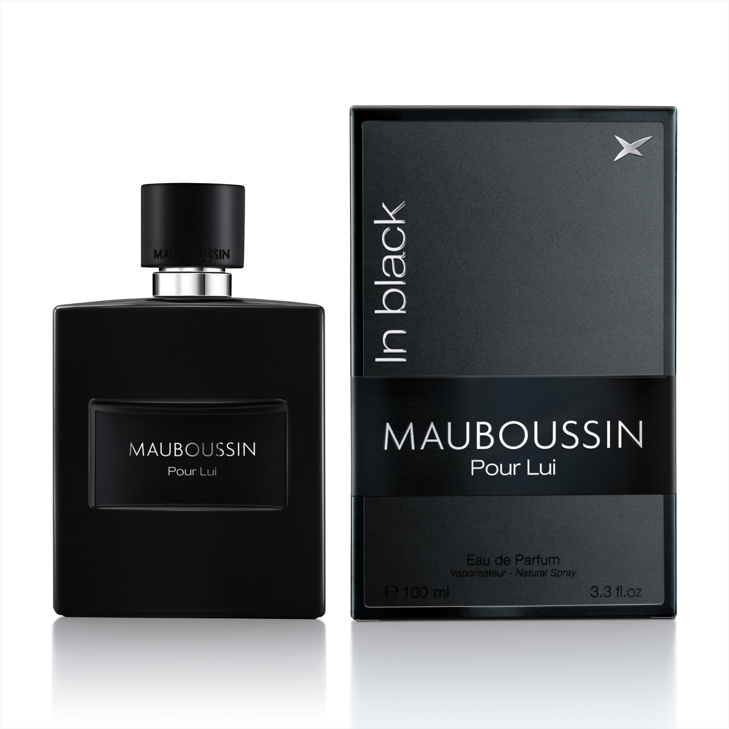 Pour Lui In Black 100ml (3.3 Fl Oz) - Eau de Parfum for Men - Woody & Oriental Scents