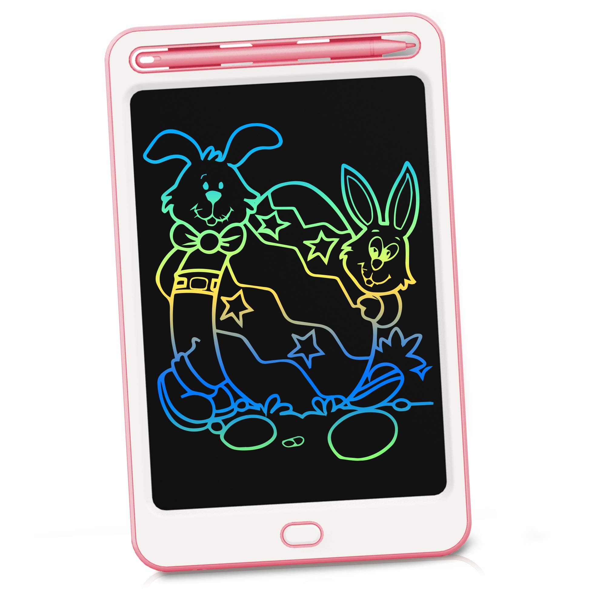 Richgv Colorful LCD Writing Tablet, 8.5 inch Drawing Board for Kids Electronic Graphic Pad with Memory Lock for School Office Memo Note Home, Kids Gifts Toys (Pink)