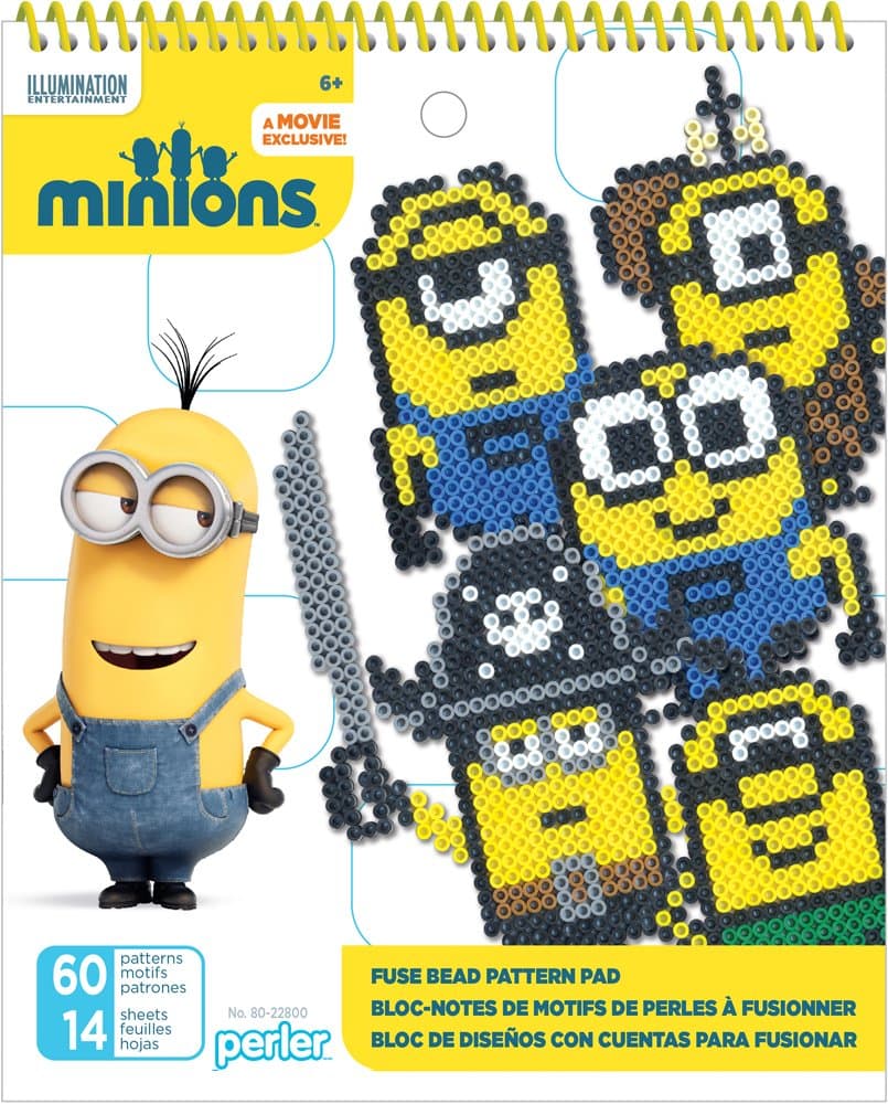 Perler Beads Despicable Me Minions Perler Beads Pattern Book, 60 Projects
