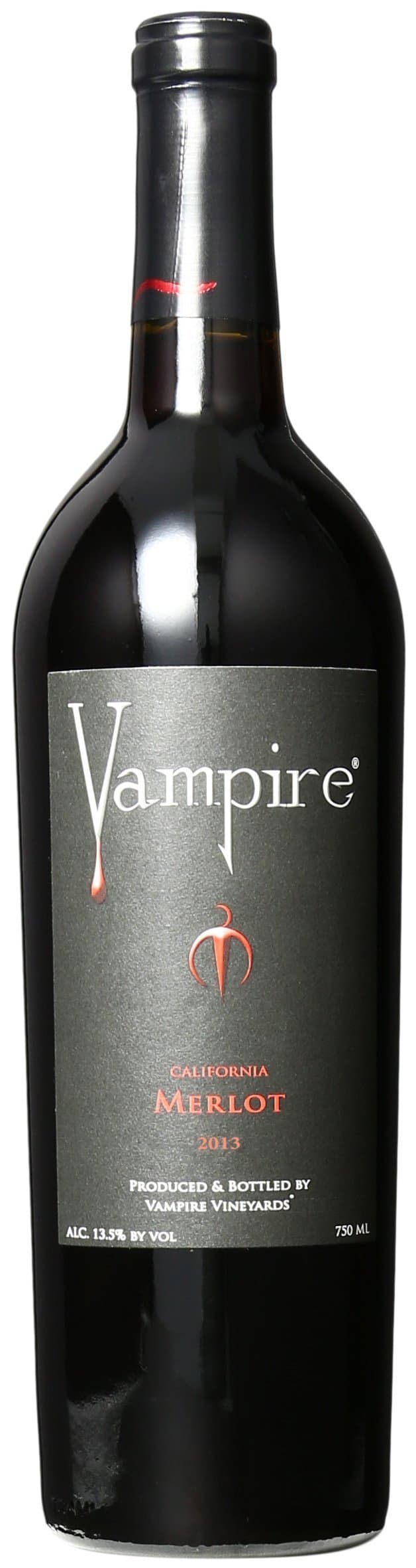 2014 Vampire Vineyards Merlot Wine 750 mL