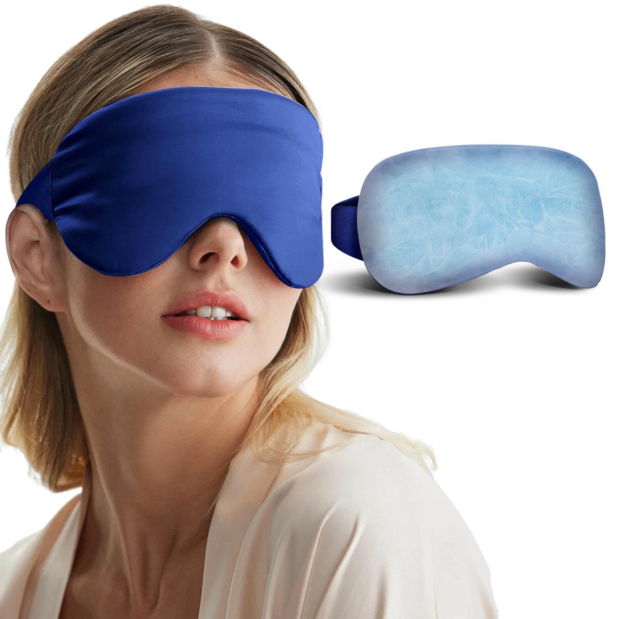 Cooling Eye Mask for Puffy Eyes - Cold Compress for Migraines Headache Puffin...