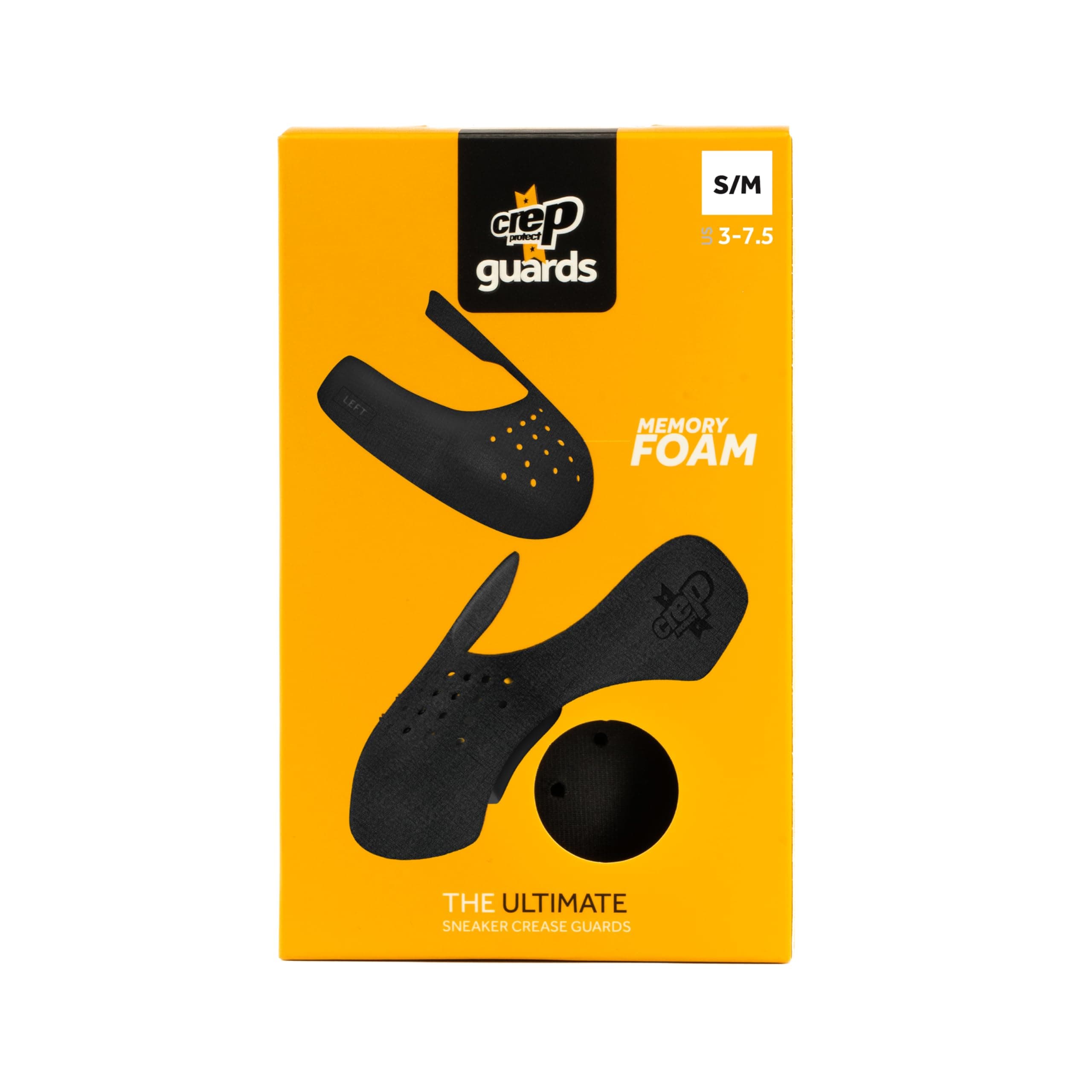 Crep Protect Memory Foam Shoe Crease Protectors - Sneaker Guards for Dunk Low, Air Force, Jordan - Prevent Creasing - Small Size US 3-7.5 (1 Pair)