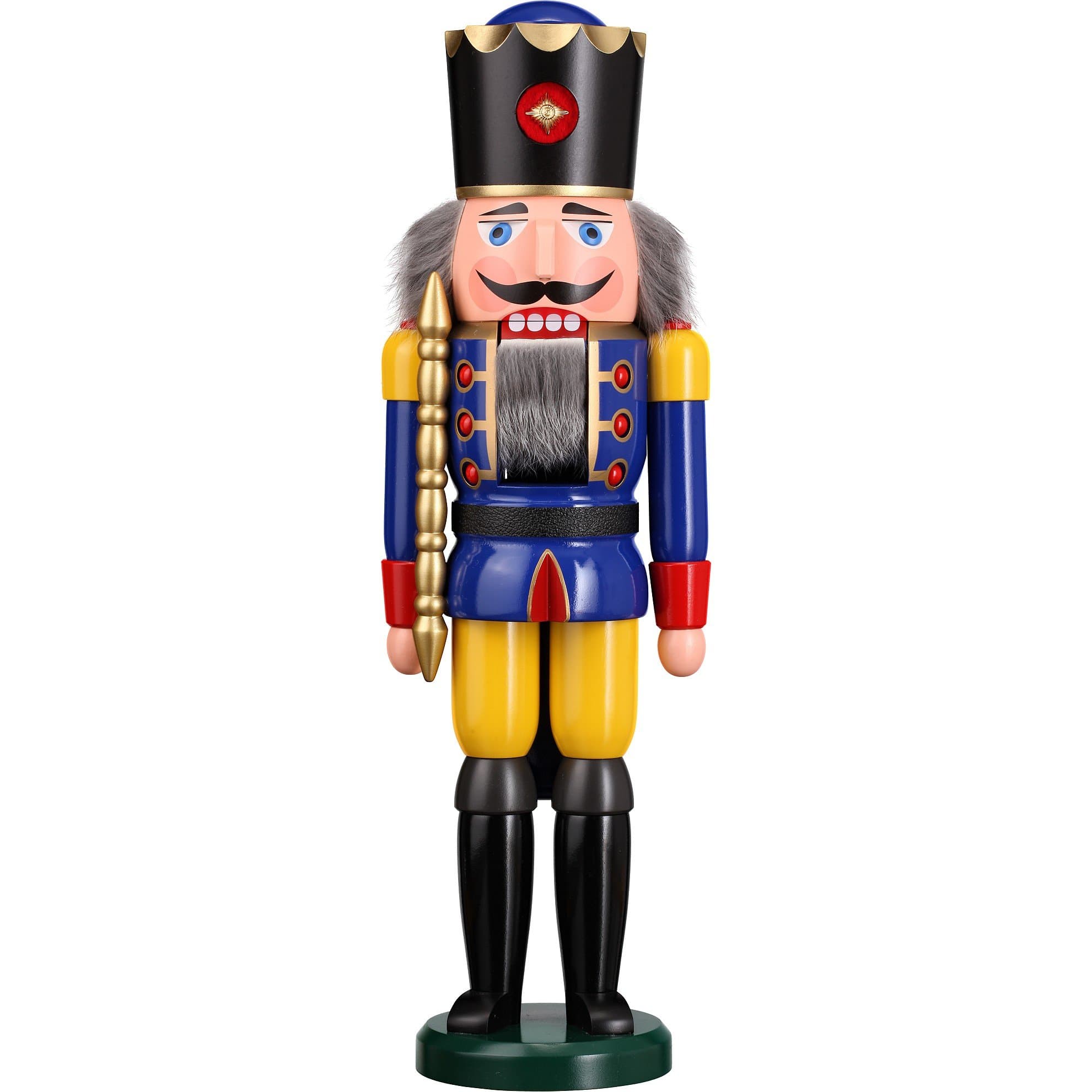 Folk Art Seiffen Nutcracker King Grossfigur 50 CM Blue Mountains