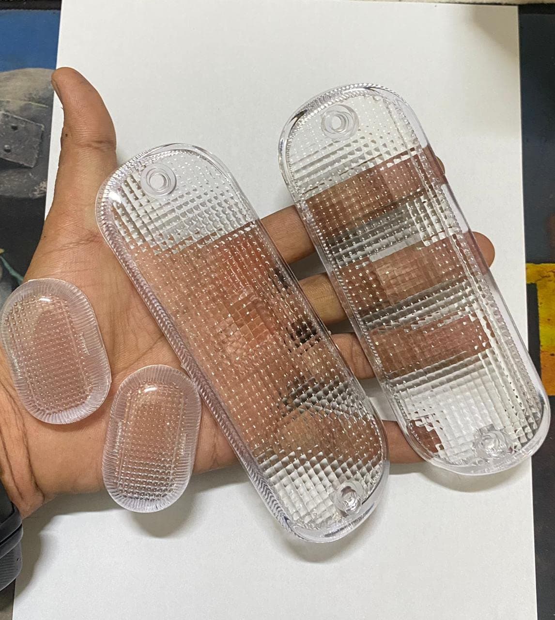 AUTO MT 4Pc/Set Plain Indicator Glass Maruti Alto Zen Maruti 800 Maruti Alto Front Indicator Transparent Glass Set Of 4Pc Maruti Car Spare Part, Halogen