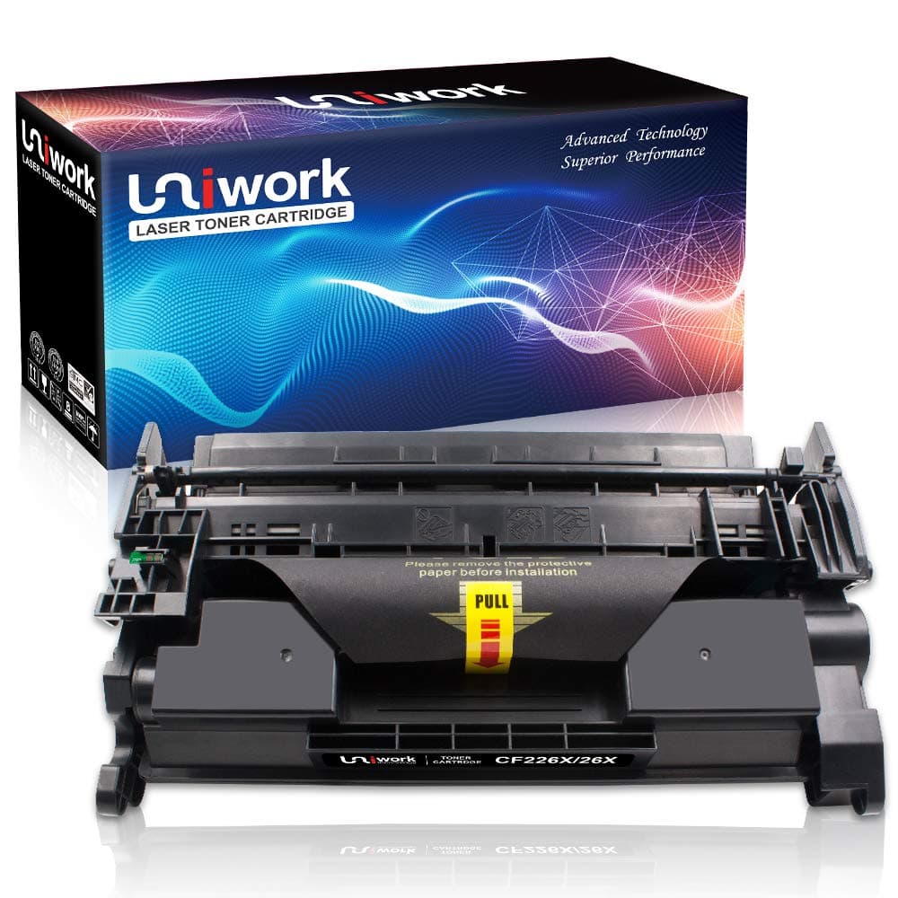 Uniwork Compatible Toner Cartridge Replacement for HP 26X CF226X 26A CF226A Compatible with Laserjet Pro M402n M402dn M402dw M402dne, MFP M426fdw M426fdn M426dw Printer (1 Black)
