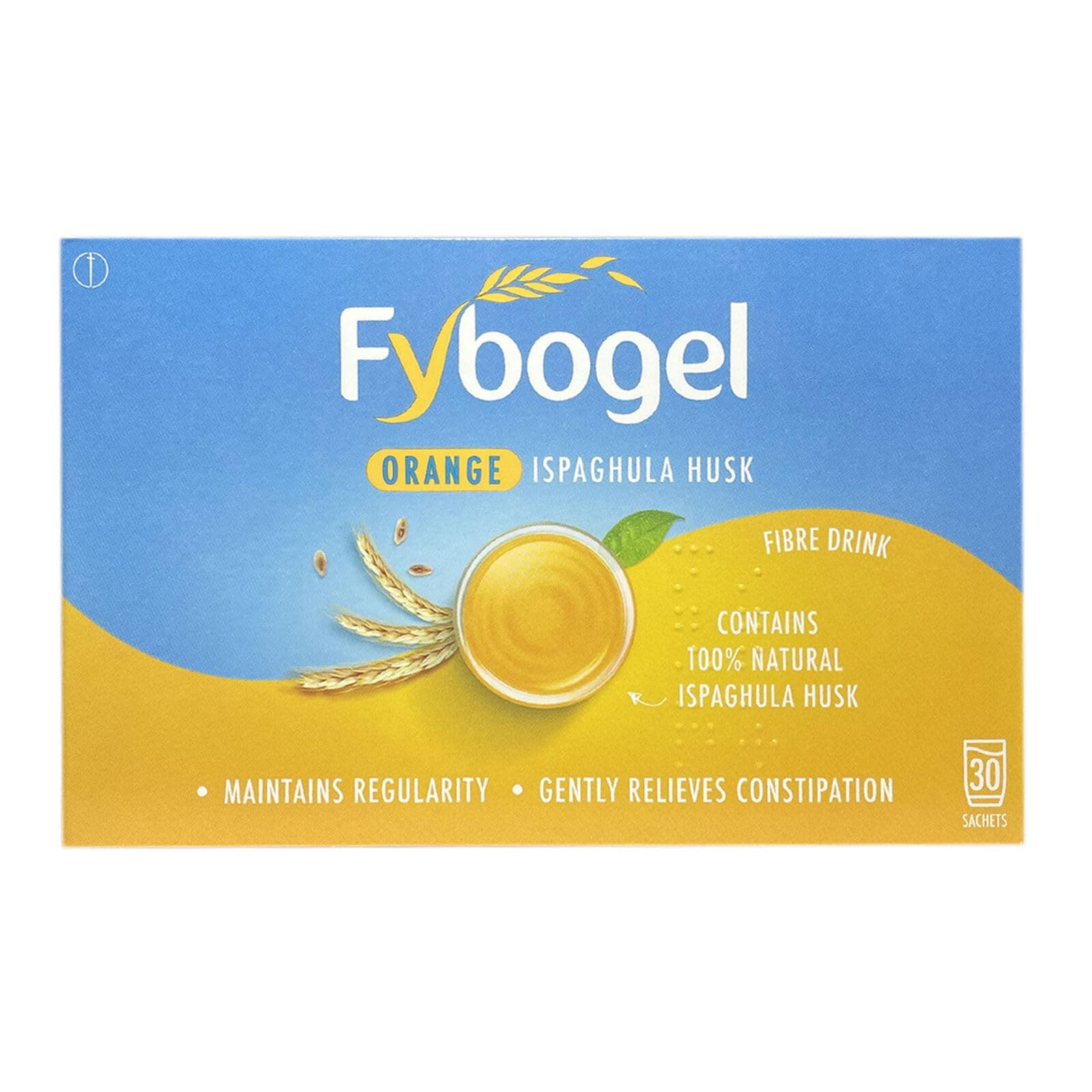 – Fybogel Orange 3 Pack - Natural Laxative for Gentle Constipation Relief, 90 Total Sachets, Effective Digestive Aid, Easy-to-Use Fiber Supplement, Promotes Regularity