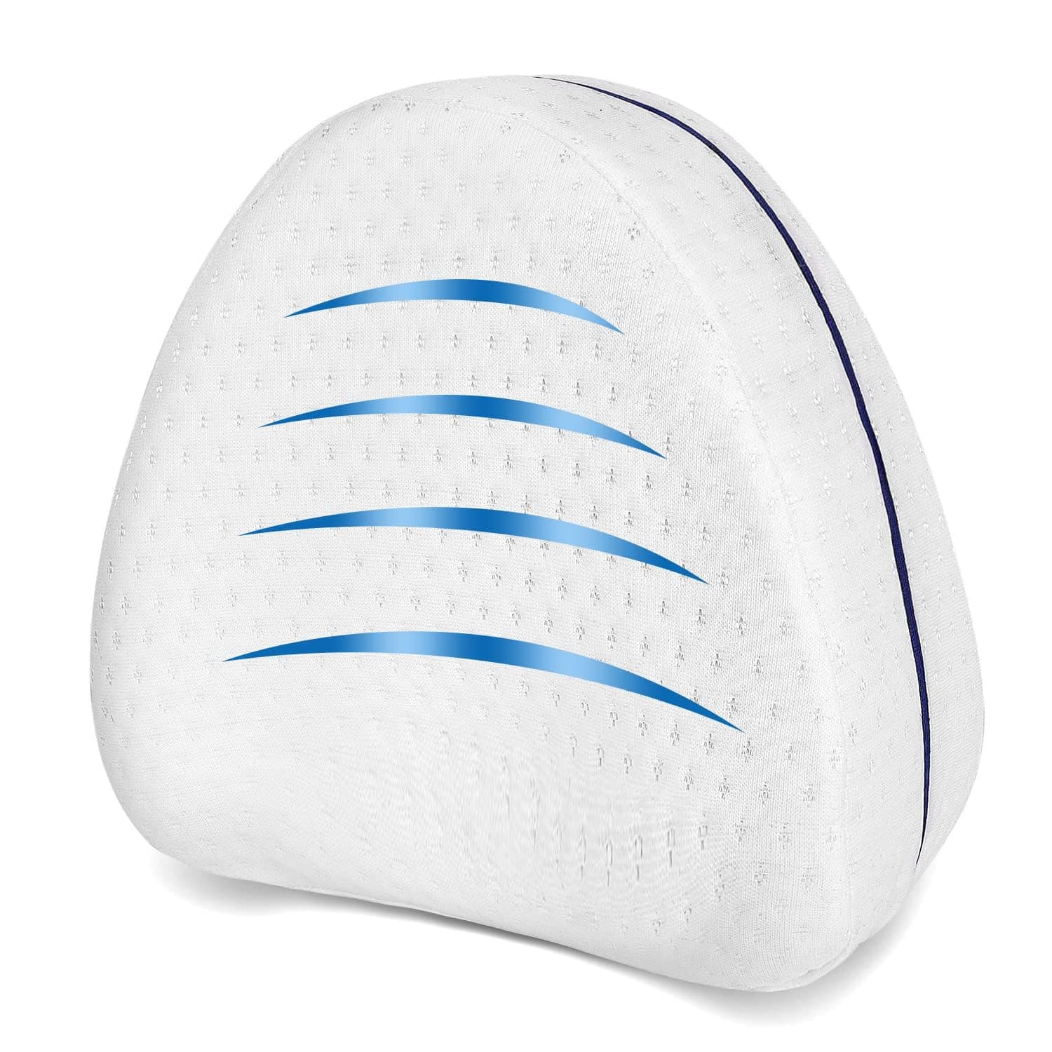 Memory Foam Sleeping Cotton Leg Pillow Cushion for Hip Knee Leg and Back Support Pain Relief Cushion Knee Pillow for Side Sleepers and Pregnant Women with Washable Cover, Pack of 1