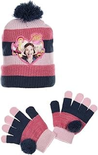 Soy Luna Gloves And Cap Set (Pink, 52 cm / 20 inches)