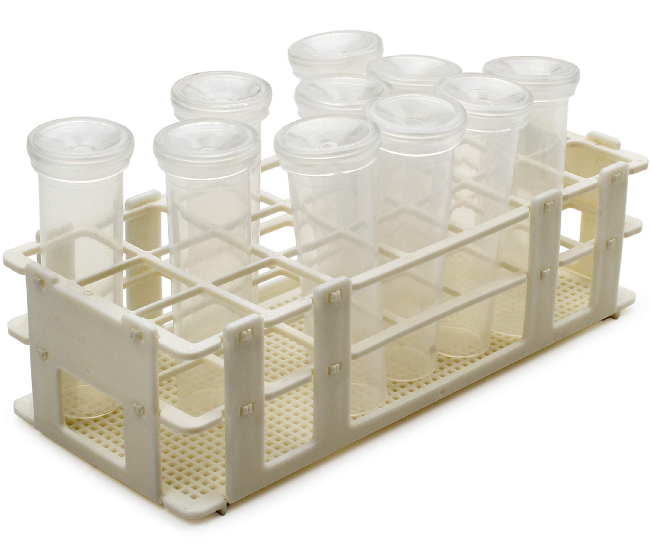 RESTCLOUD10 Pcs 60Ml Floral Tubes with Rack Holder for Milkweed cuttings