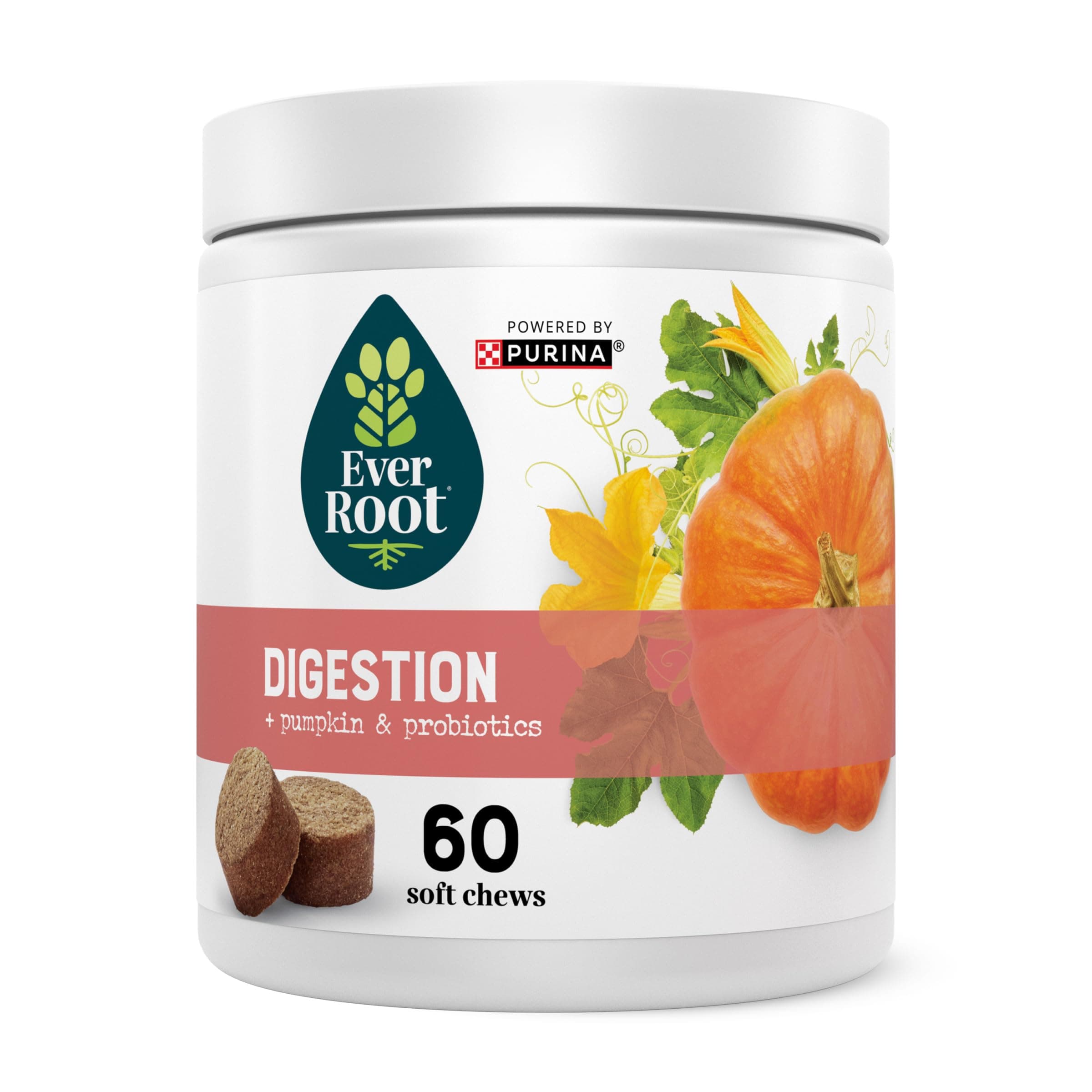 EverRoot By Purina Digestion Dog Supplements Soft Chews - 10.6 oz. Canister