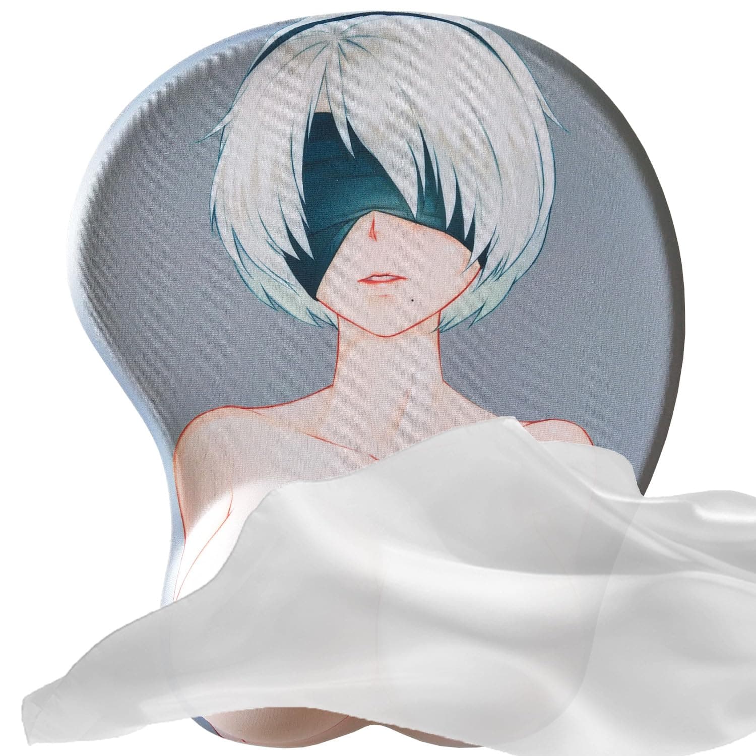 Pretty 3D Mouse Pad - Cute Office and Gaming Mousepad With Wrist Support - Sexy Anime Kawaii Design