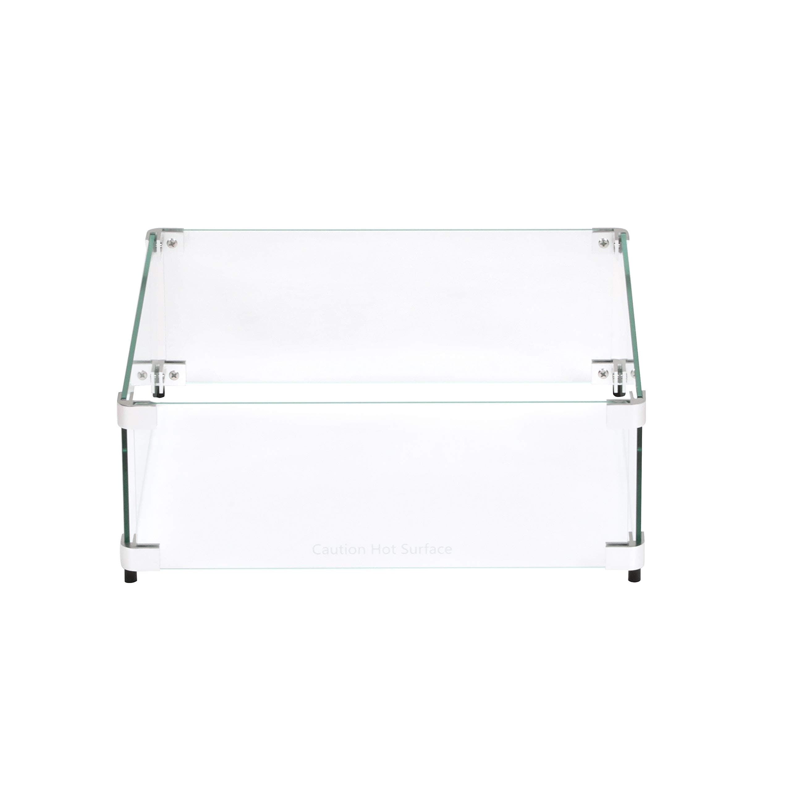 Celestial 17.5" x 17.5" x 6" Wind Guard, fits Celestial 12” Square Fire Pit Burner Pans for Gas Fire Pits