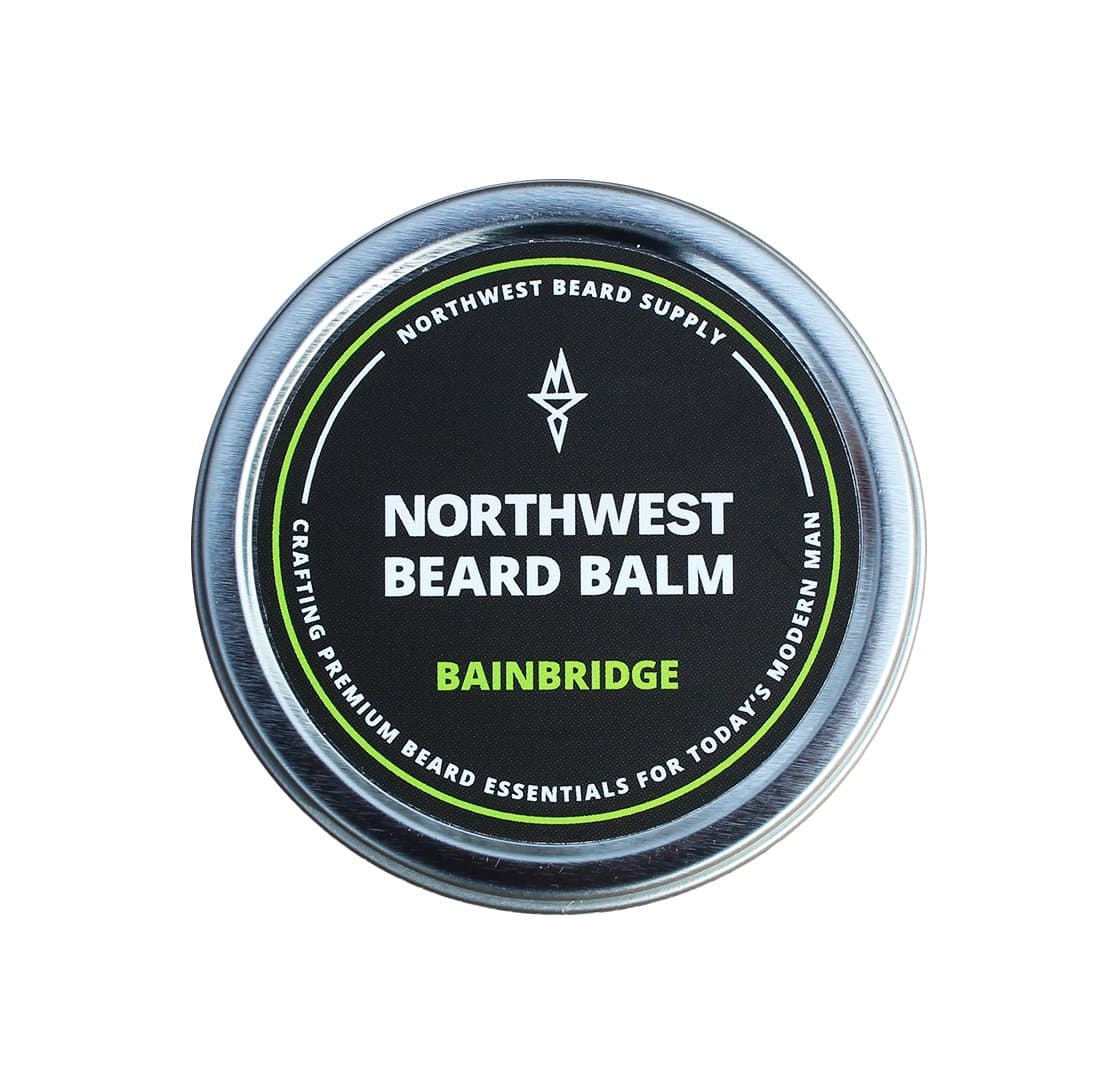 Bainbridge Beard Balm (2oz) – Forest pine & cedar wood scent (with essential oils), shea butter, coconut oil, and bees wax.