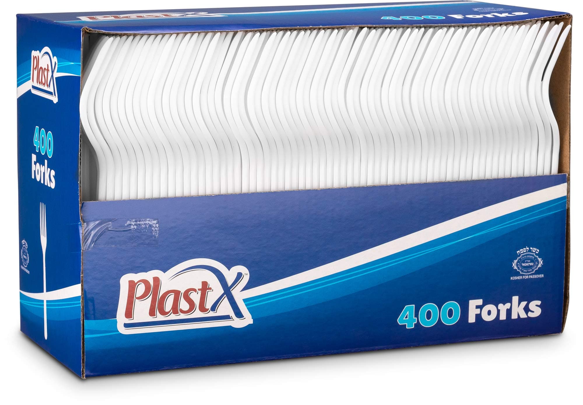 PlastX Cutlery 400 Count Disposable Plastic White Forks Great For Home, Office, Party, Concession Shop, or Restaurants, Kids, Outdoor Event Or Everyday Use (1 Box)