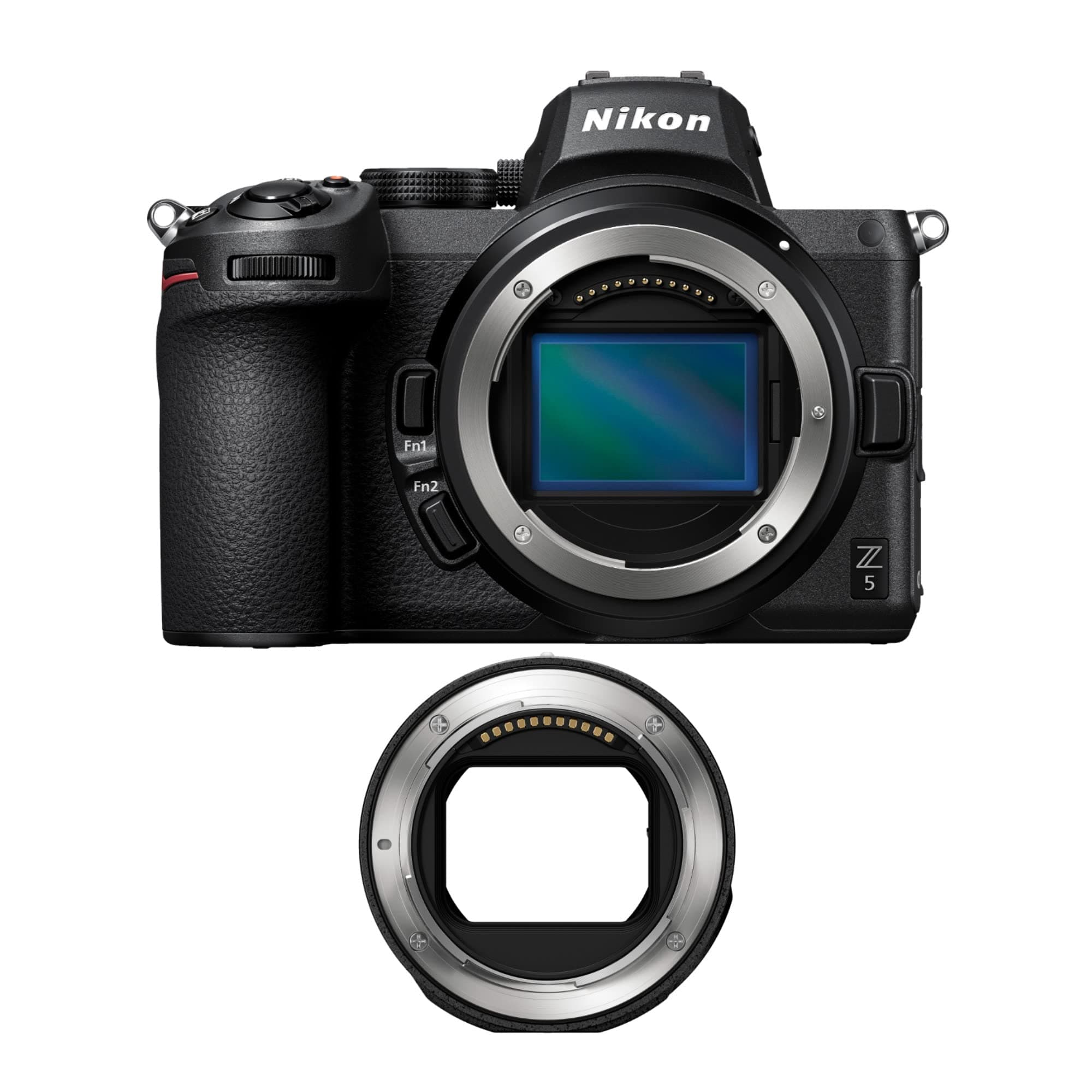 Z5 Mirrorless Digital Camera Body with Nikon FTZ Mount Adapter Bundle (2 Items)