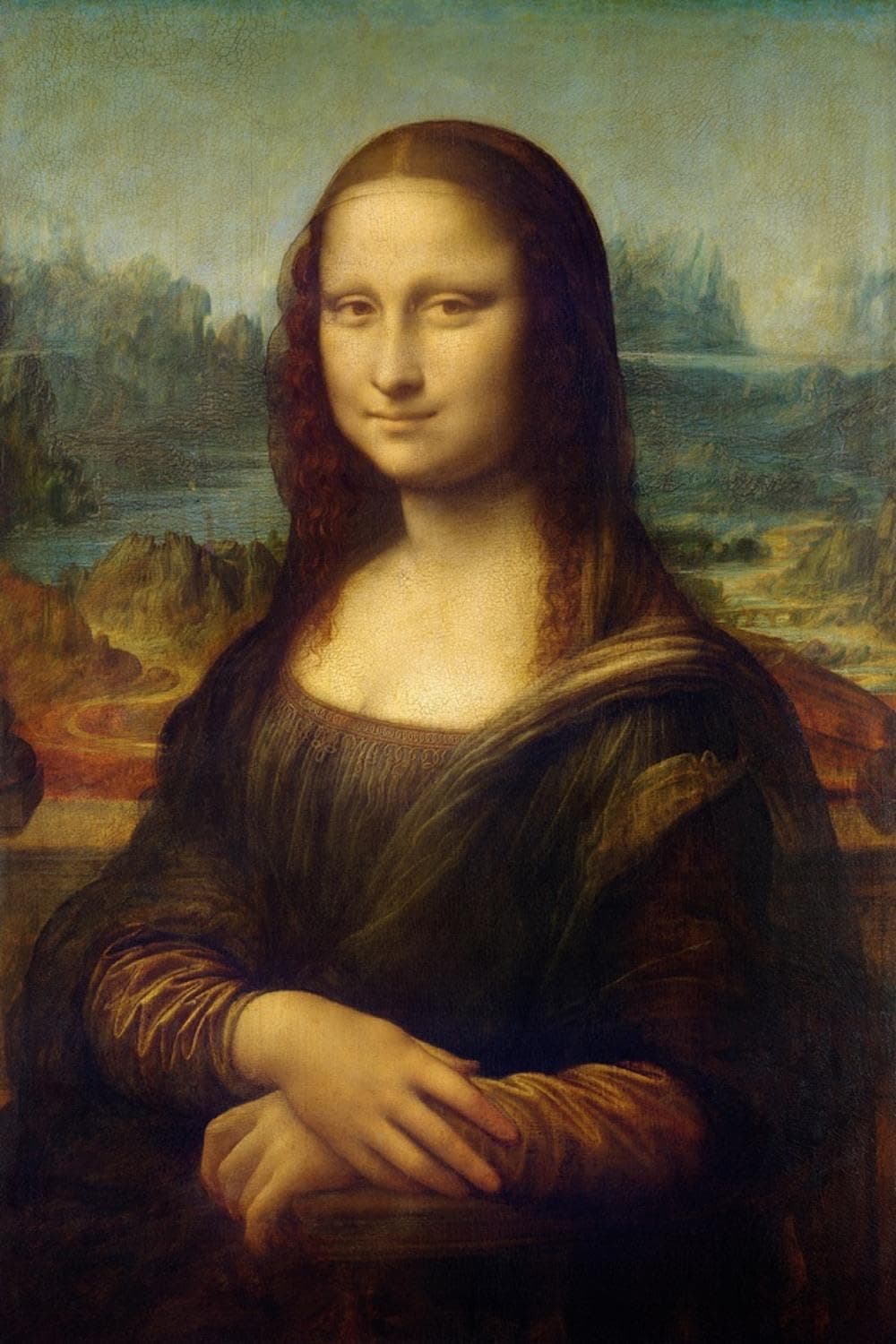 Wall Art Print Mona Lisa by Leonardo Da Vinci, 24" x 36"