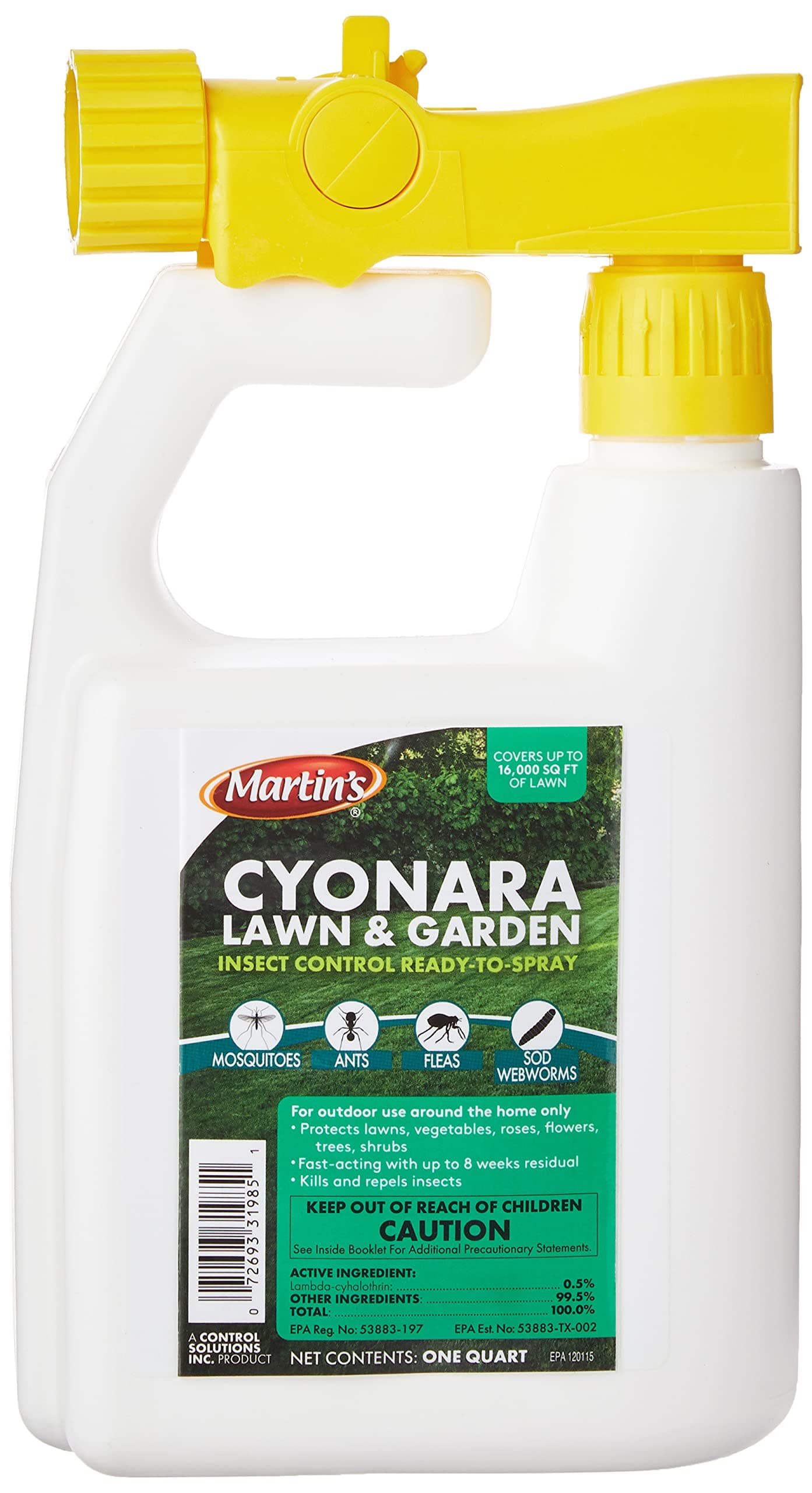 Control Solutions Cyonara Lawn & Garden RTS Ready-to-Spray Mosquito and Insect Control, 32_Ounce, 32oz