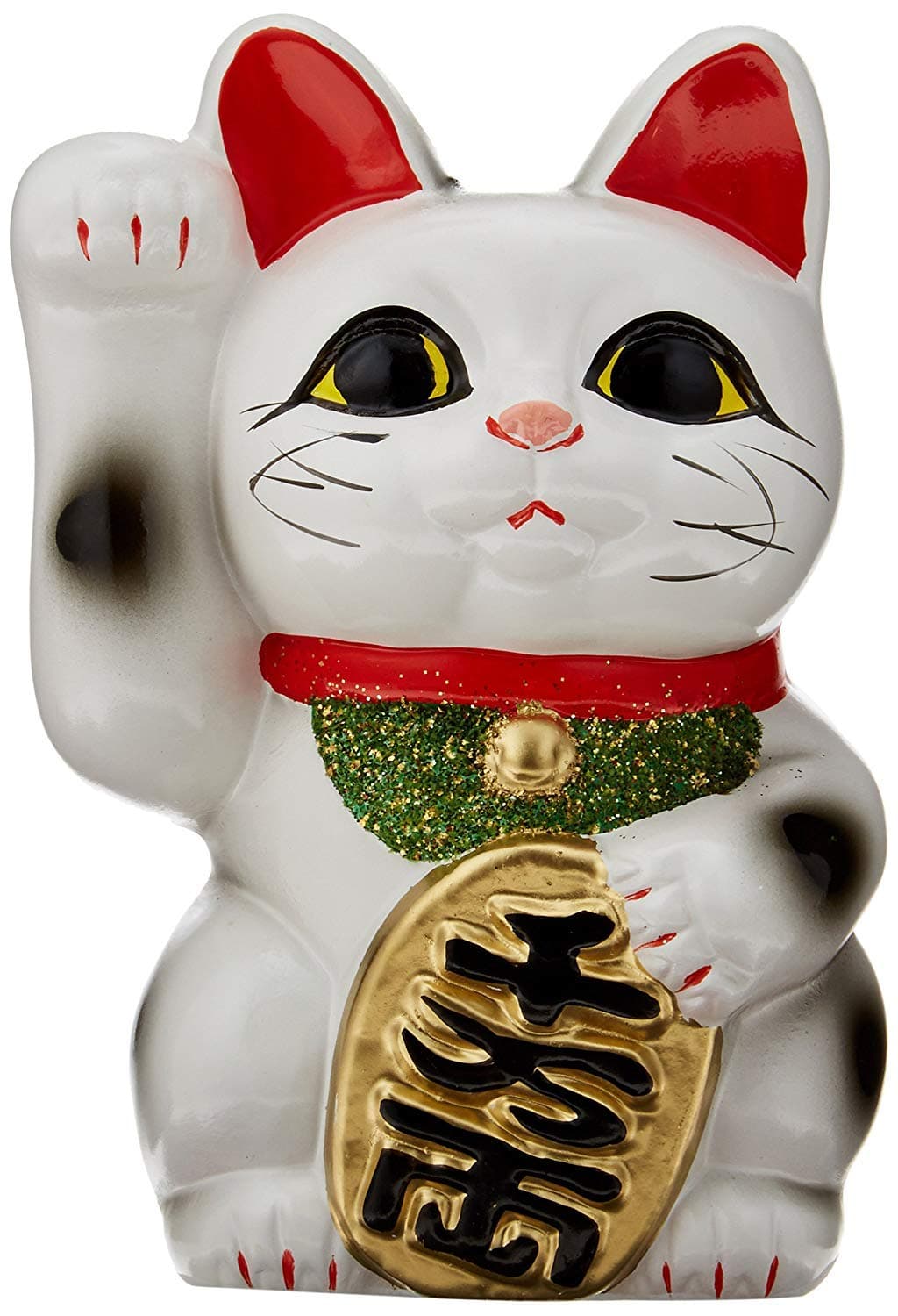 eonou Tokoname Ware Maneki Neko 5.1'' White Maneki Neko Right Hand