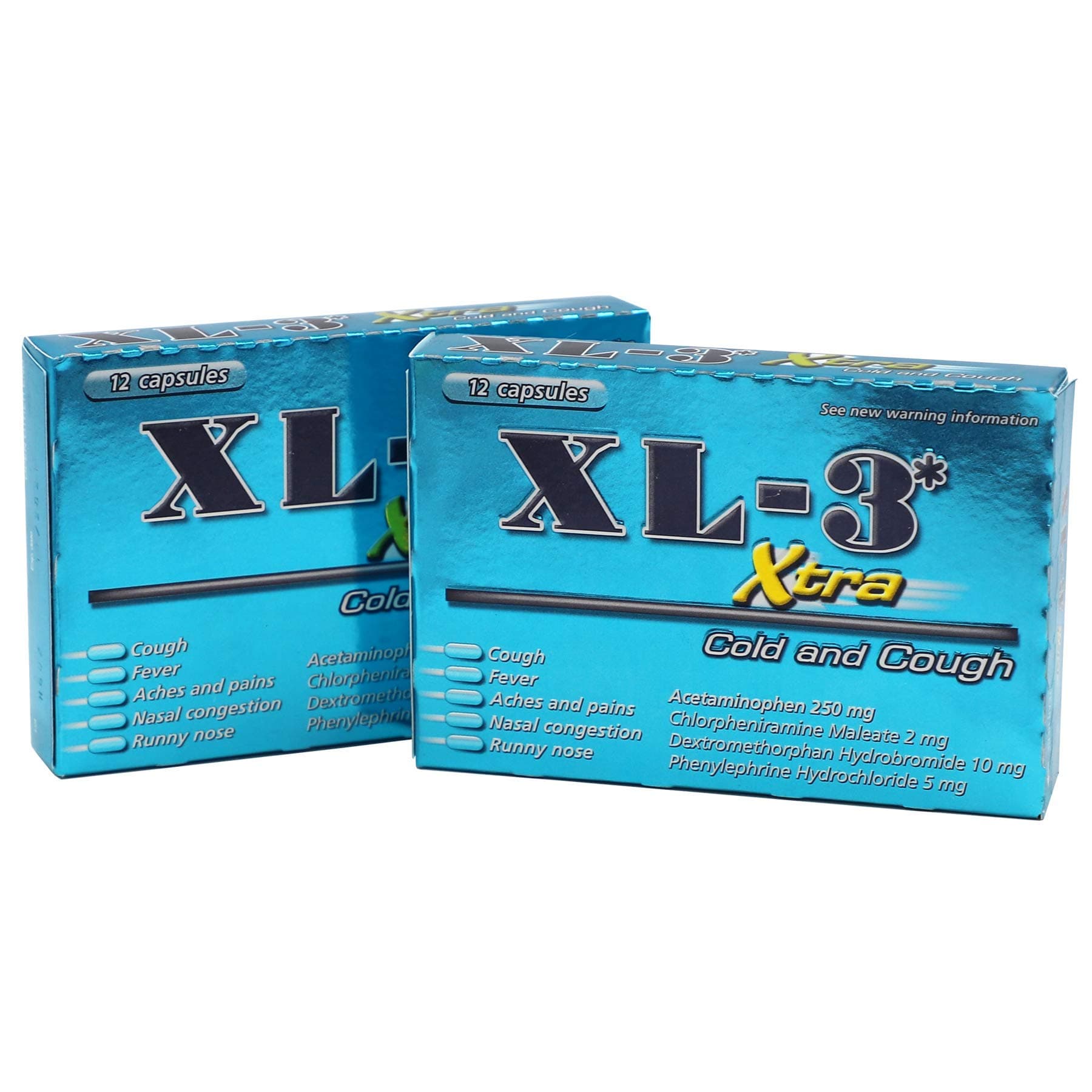 Xtra Cold & Cough, Helps Relieve Cough and Cold Symptoms, 2-Pack, Boxes