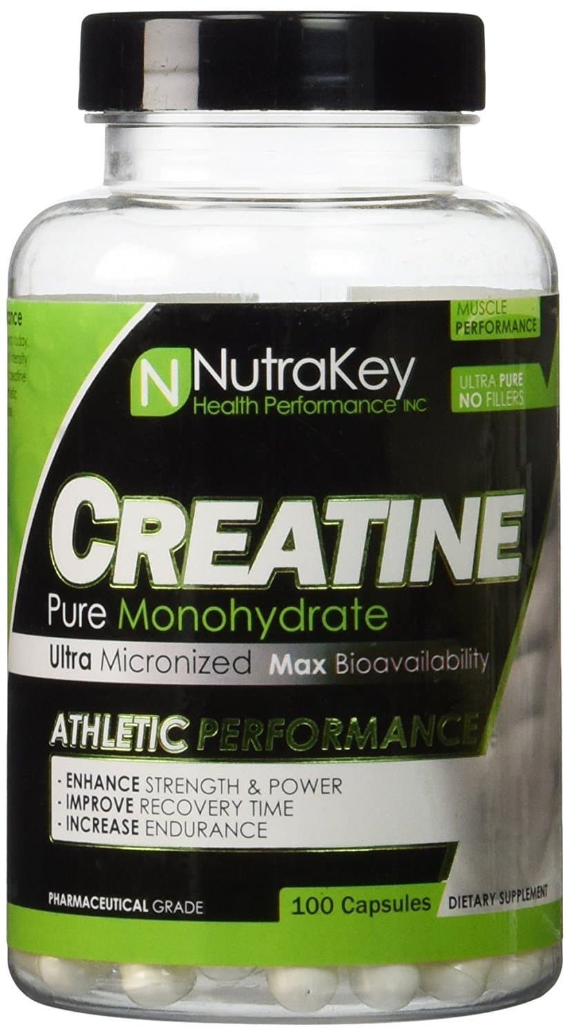 Creatine Monohydrate Capsules, Ultra-micronized Formula for Maximum bioavailability