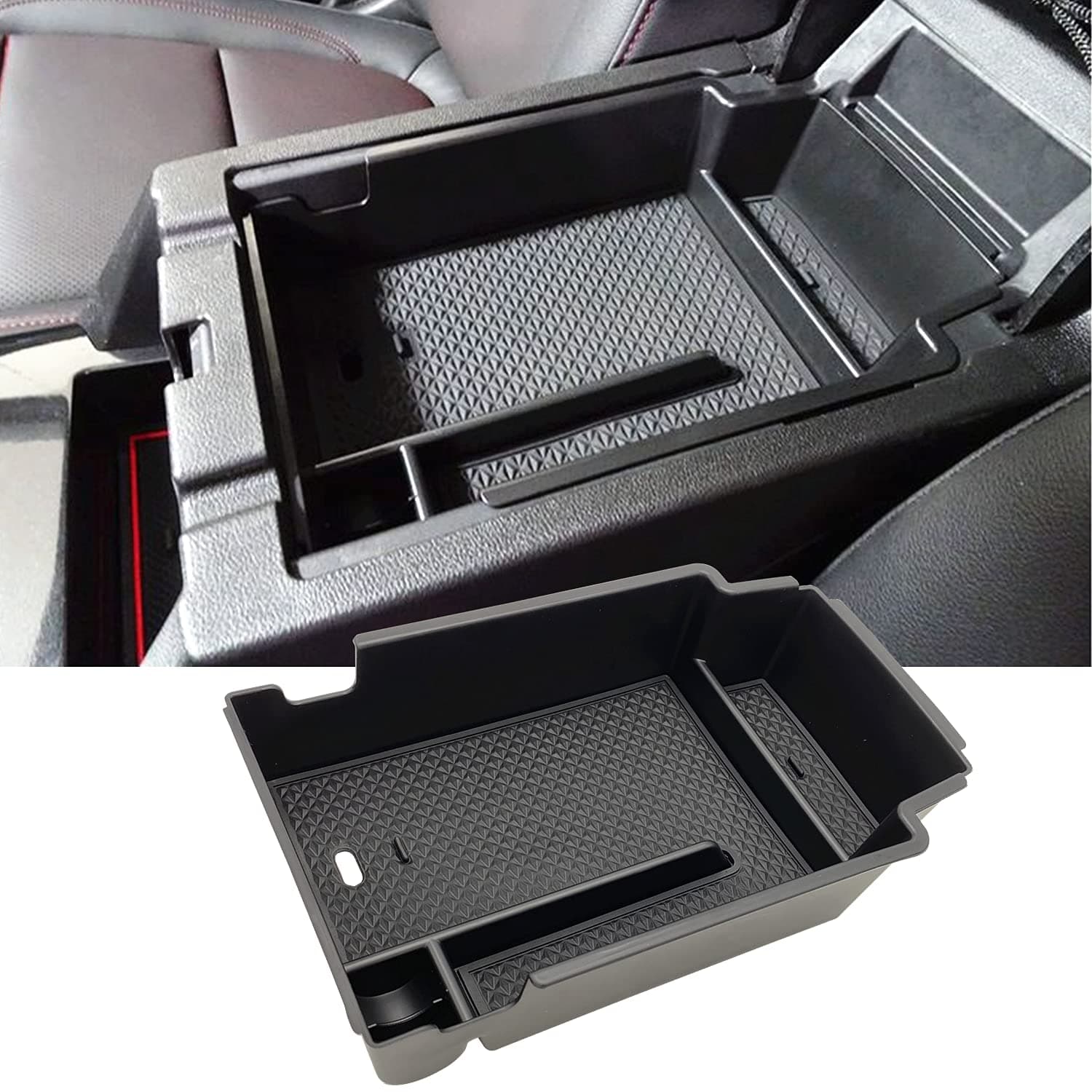 JOJOMARK for Chevy Blazer 2019 2020 2021 Accessories Center Console Tray Organizer, Armrest Secondary Storage Box