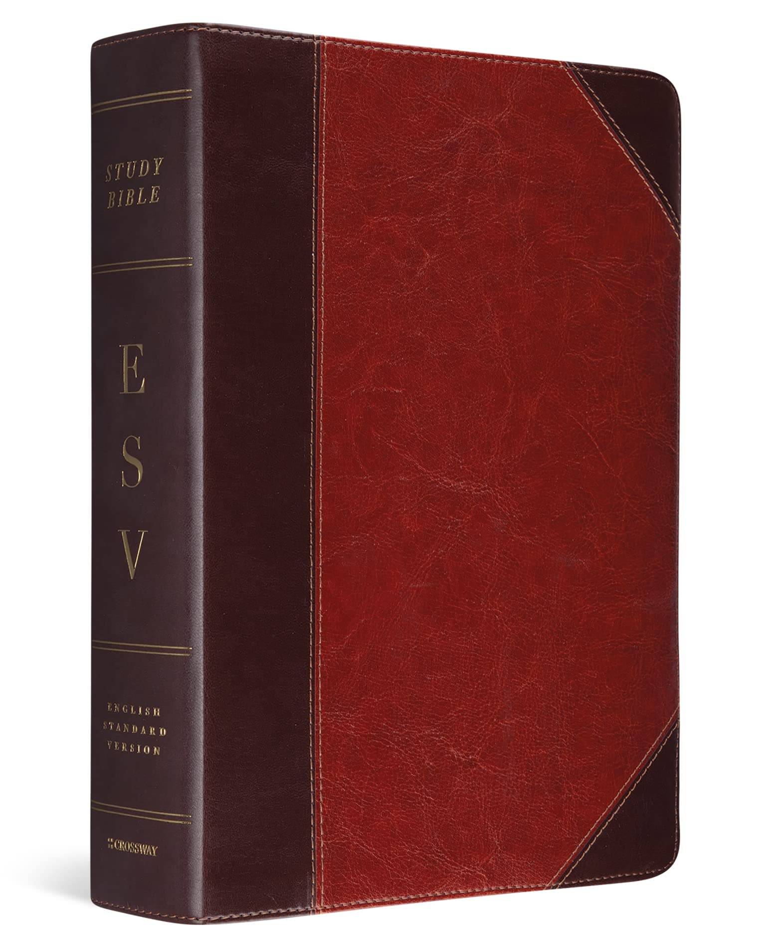 ESV Study Bible (TruTone, Brown/Cordovan, Portfolio Design)