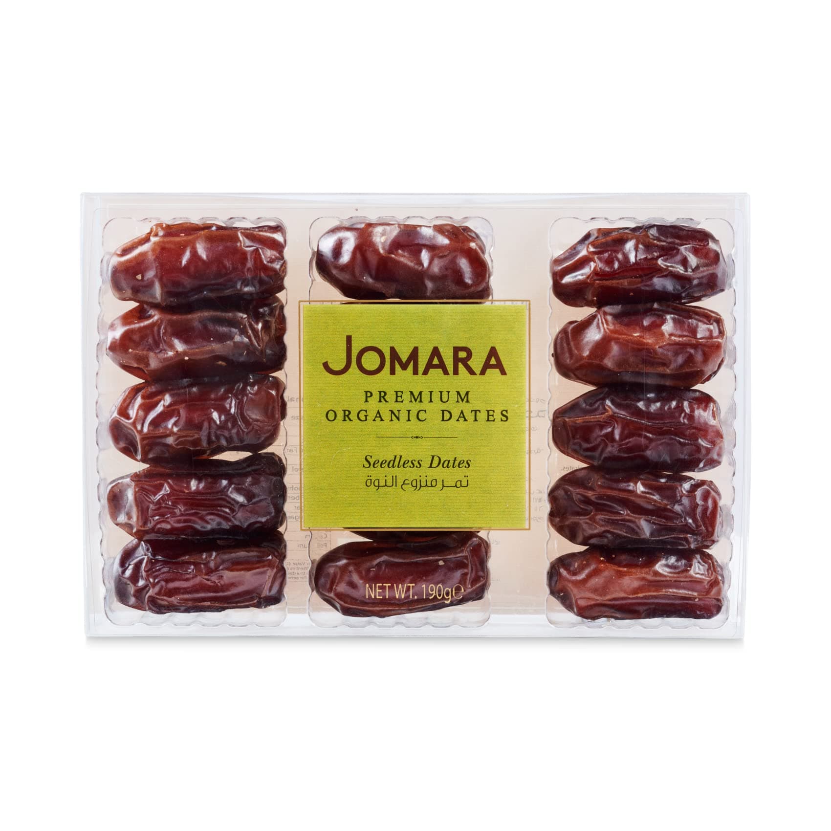 Jomara Organic Seedless Dates 190g