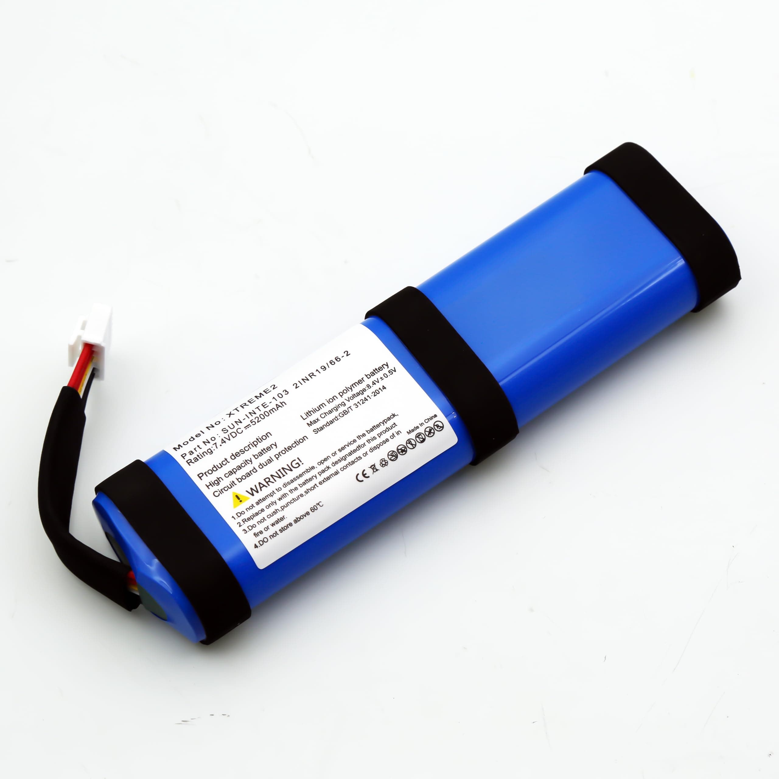Battery for JBL Xtreme 2, 7.4V 5200mAh Li-ion SUN-INTE-103 21NR19/66-2 ID1019 Battery for JBL Xtreme 2nd Generation Bluetooth Speaker