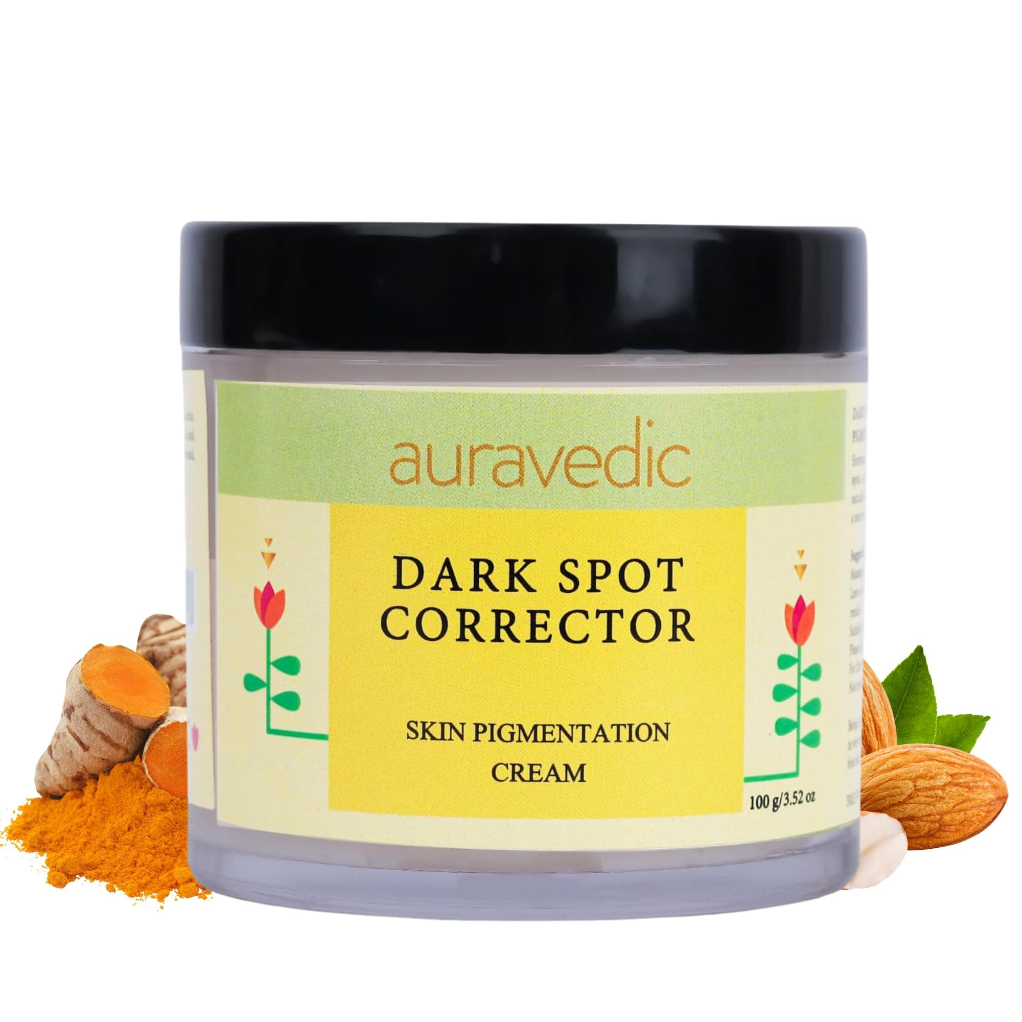 AURAVEDIC Dark Spot Corrector Cream for Face and Body, Dark Spot Remover for Pigment/Skin Lightening Brightening Natural Ingredients: Licorice,Avocado,Turmeric