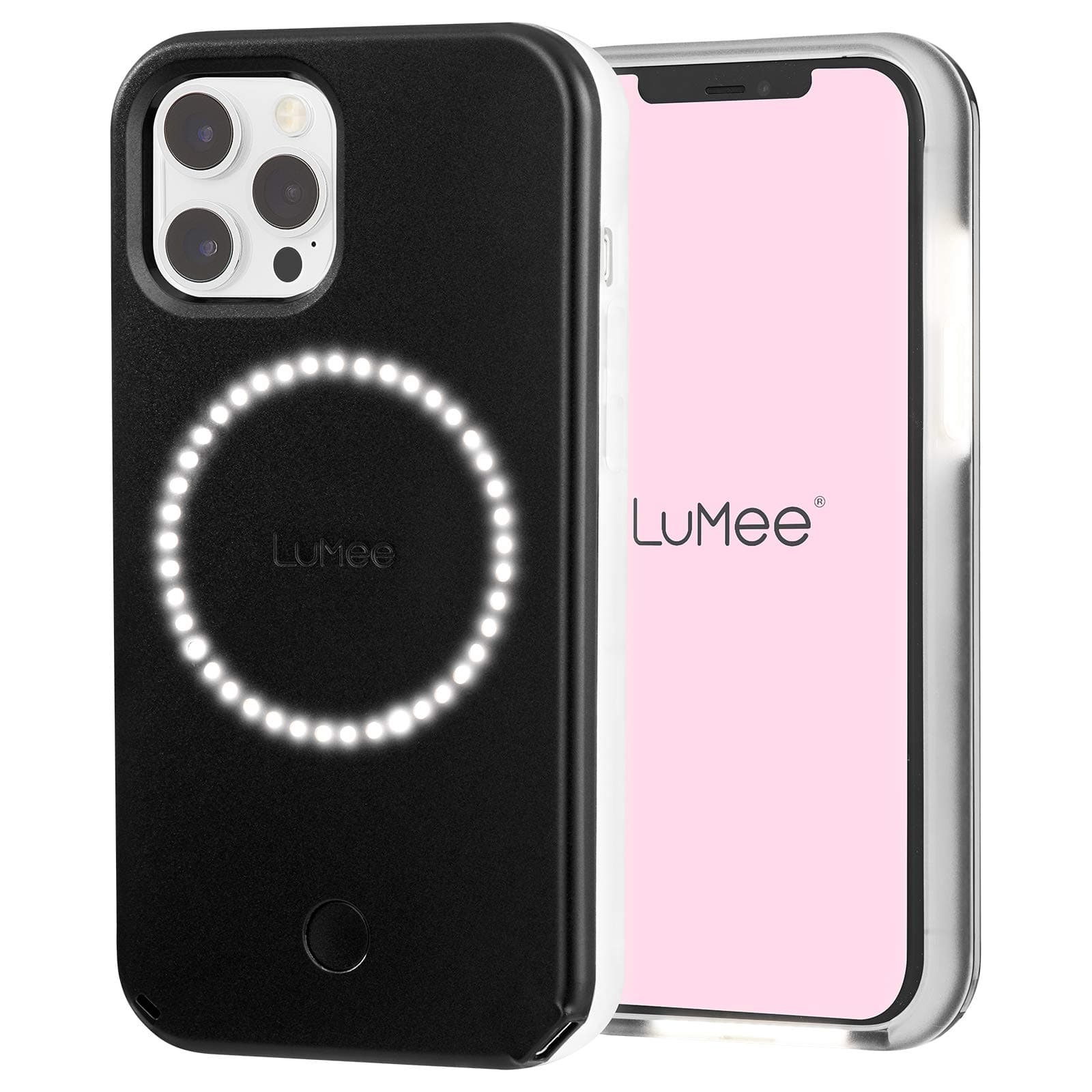 Case-Mate Lumee Halo - Light Up Selfie Case For Iphone 12 Pro Max (5G) - Front & Rear Illumination - 6.7 Inch - Matte Black