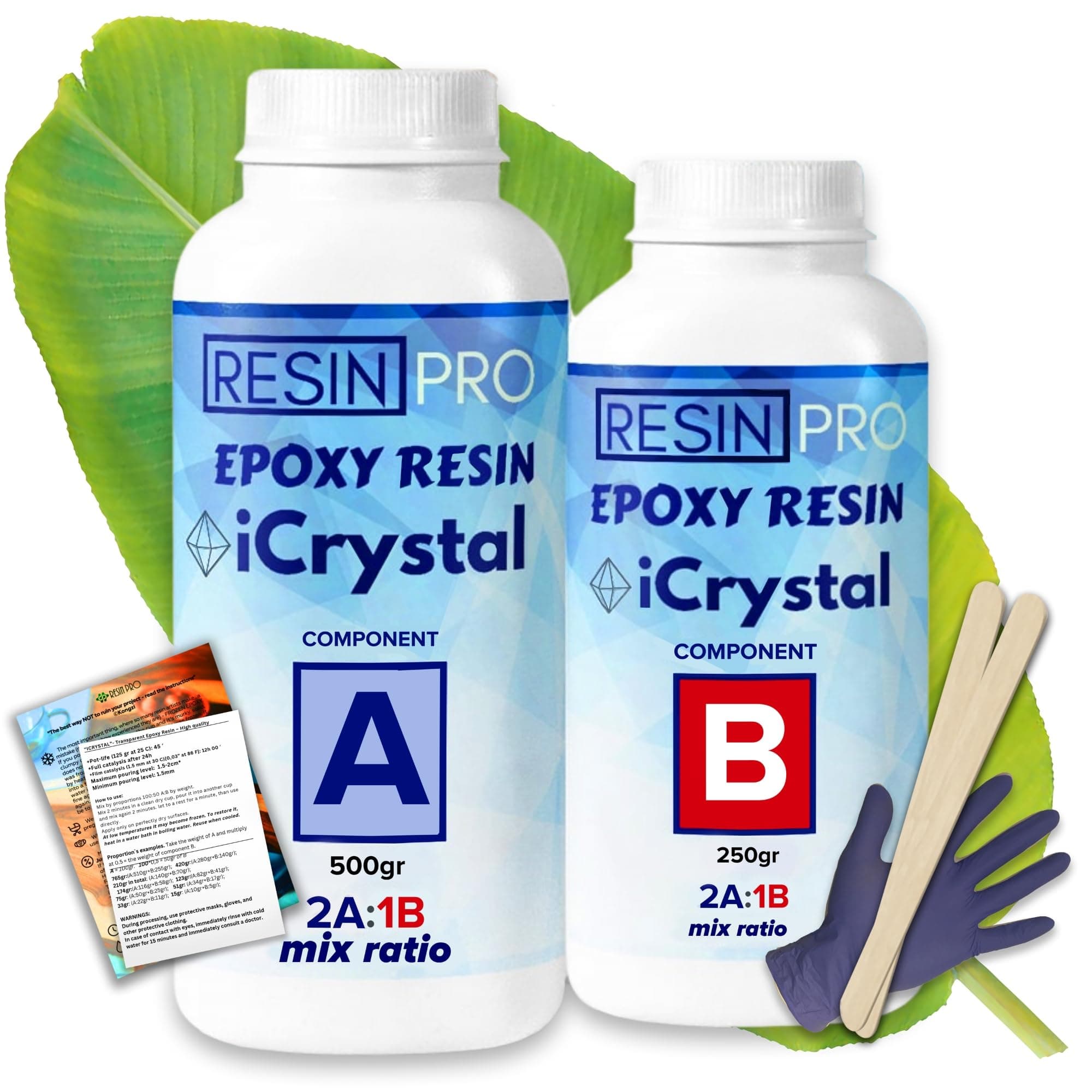Resin Pro Crystal Clear Epoxy Resin 150 g| Fast Drying, Non-Toxic Clear Epoxy Resin & Hardener for Wood, Fabric, Glass & Paper, DIY Art, Coaster, Mould Casting, Jewellery Making & Surface Coating