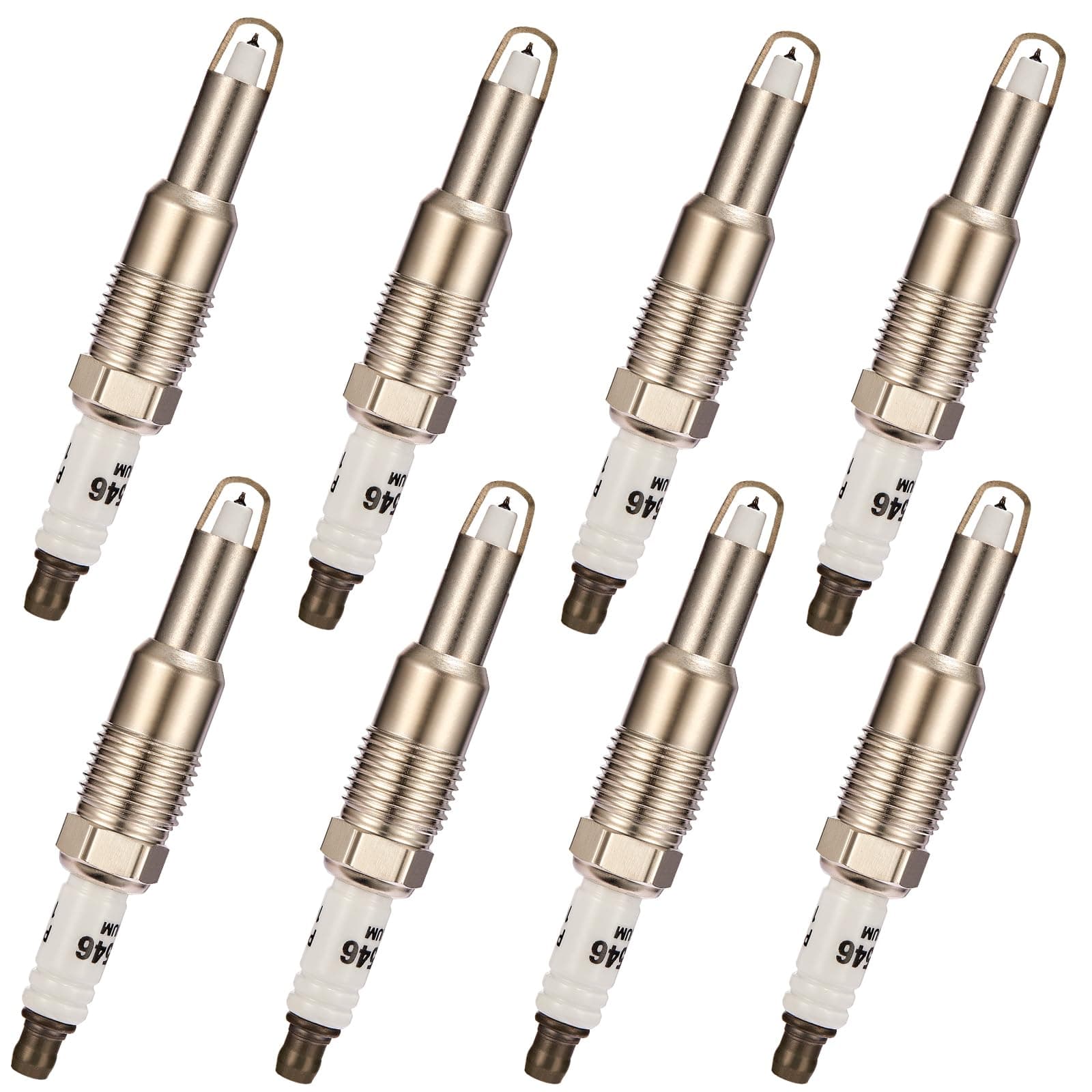 BDFHYK Set of 8 Iridium Spark Plug Compatible with Expedition F150 F250 F350 F450, Compatible with Lincoln Mark LT Navigator,5.4L 6.8L V8 V10 Engine Replacement for SP515 SP546