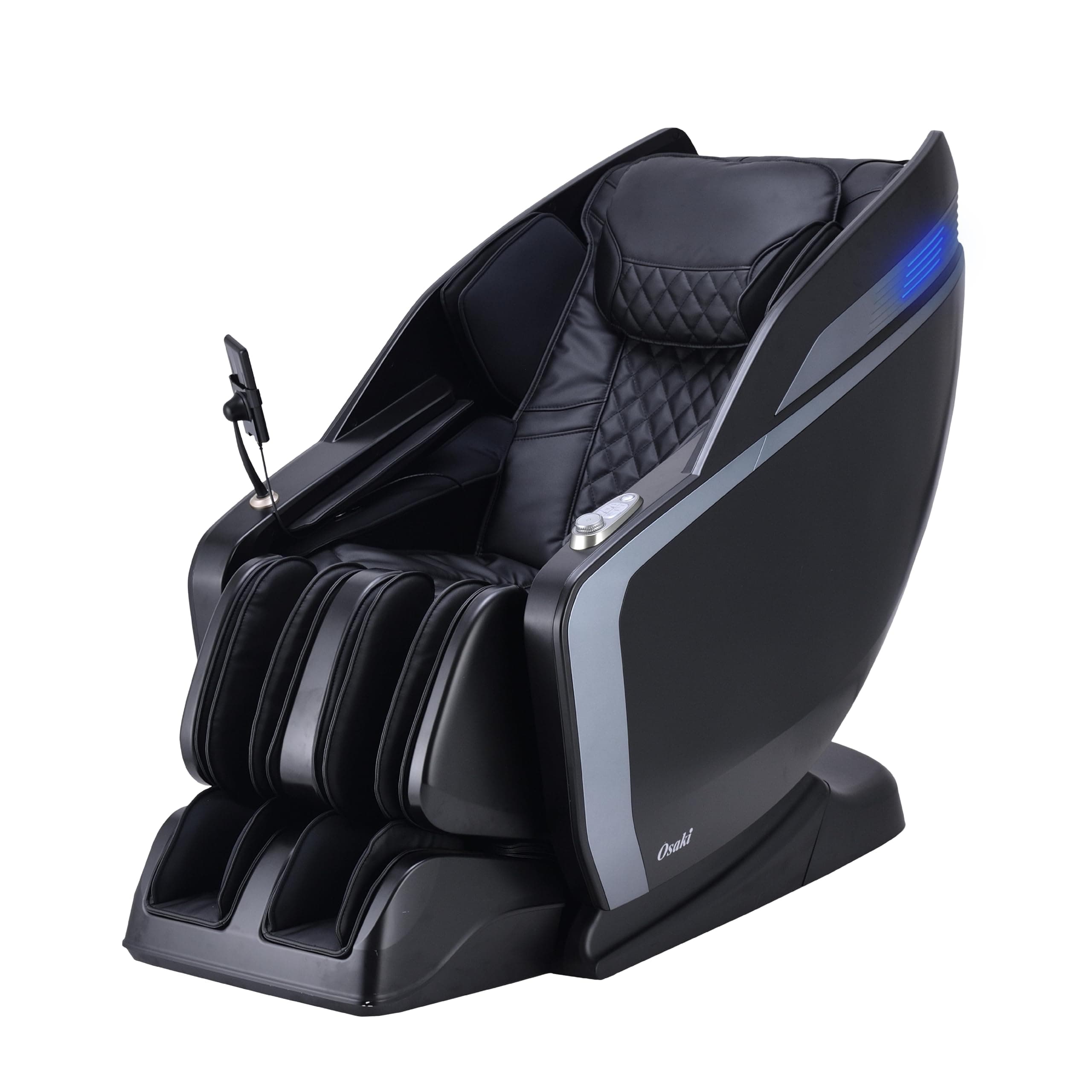 Monarch Full Body Massage Chair | Zero Gravity 3D SL-Track | Space Saving Technology Recliner| 9 Unique Auto Programs | Bluetooth Connection (LE Black)