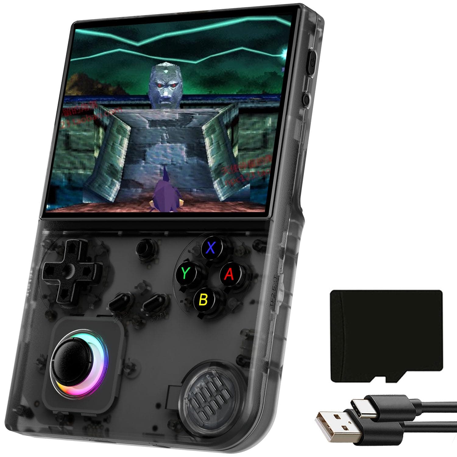 Handheld Game Console with 64G TF Card, 5500+ Games 4.0'' IPS Screen Console wRetro Game Emulator HDMI Retro Emulator WiFi Gaming Console Online Fighting Games Streaming and HDMI Retro Emulator RG40XX