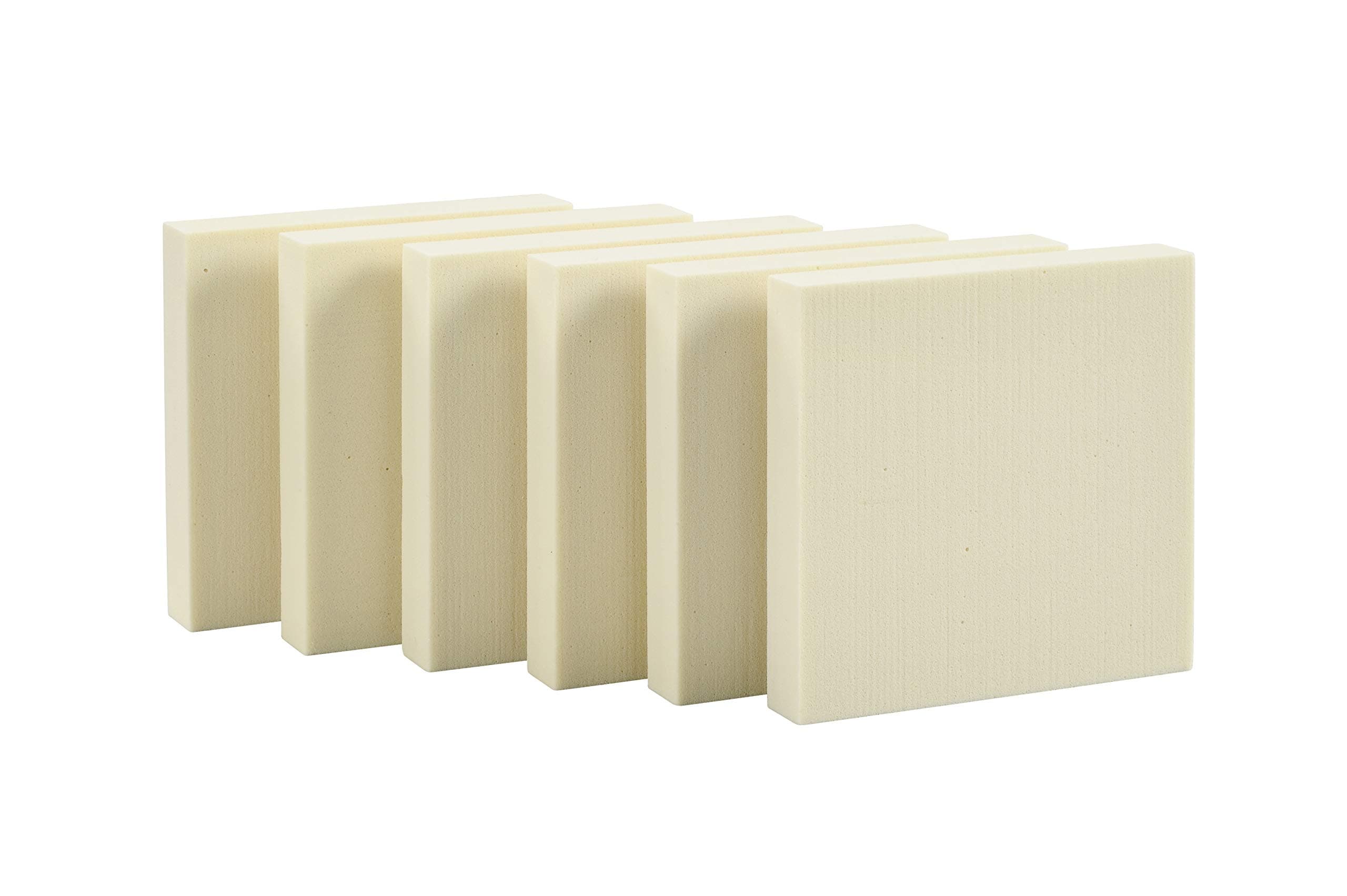 White,15 x 15 x 2.5cm-Pack of 6
