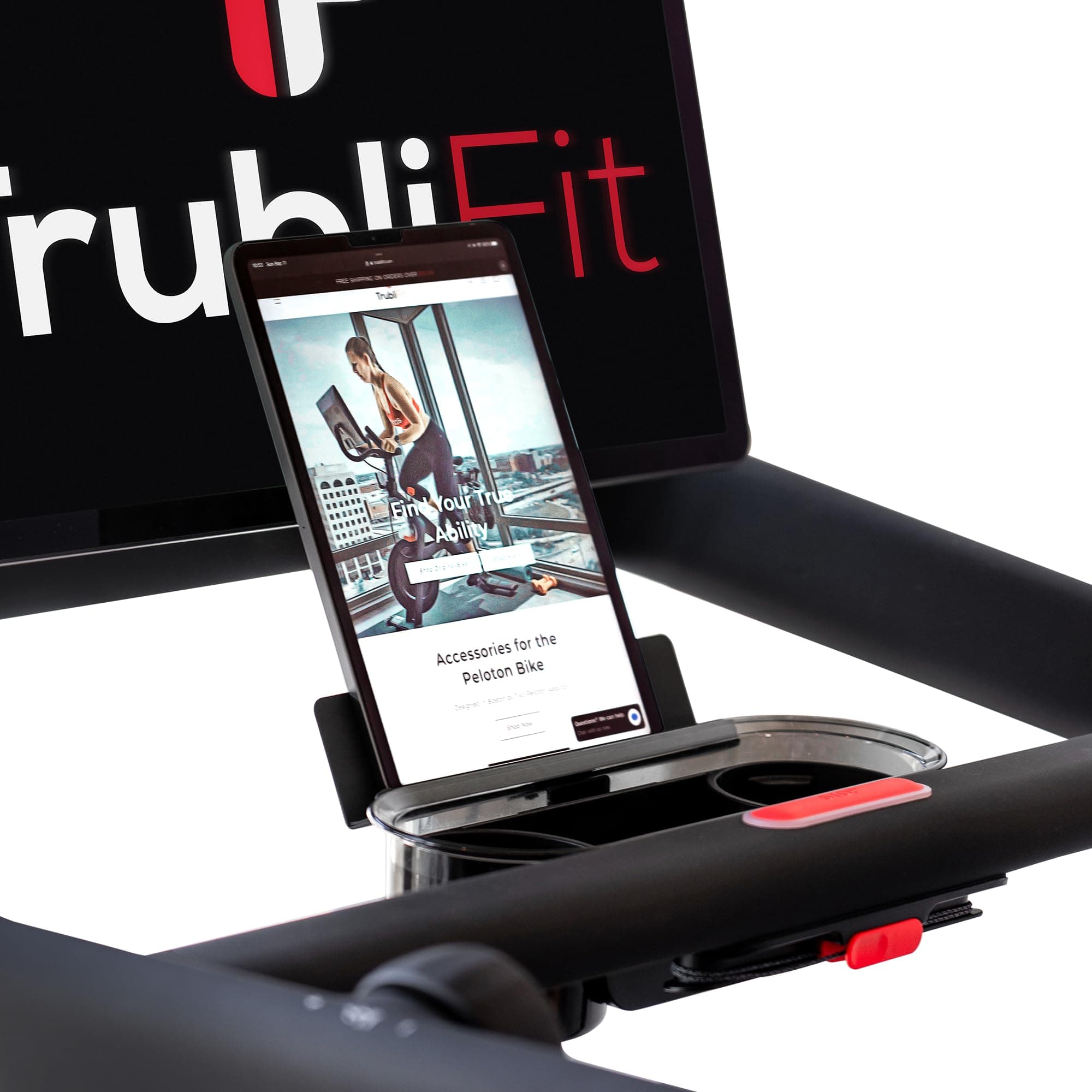 iPad Holder for Peloton Tread - Tablet Mount for Peloton Treadmill - Does Not Fit Peloton Tread+ - Watch Netflix While You Run - Accessories for Peloton Tread (Peloton Tread)