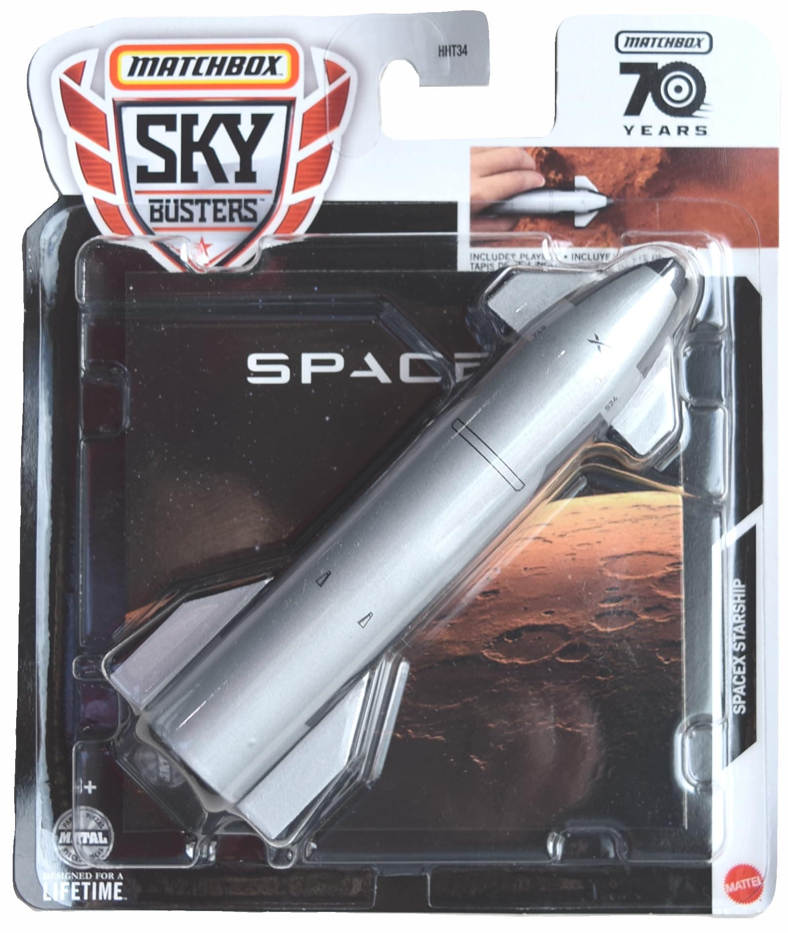 Sky Busters Spacex Starship, Includes playmat