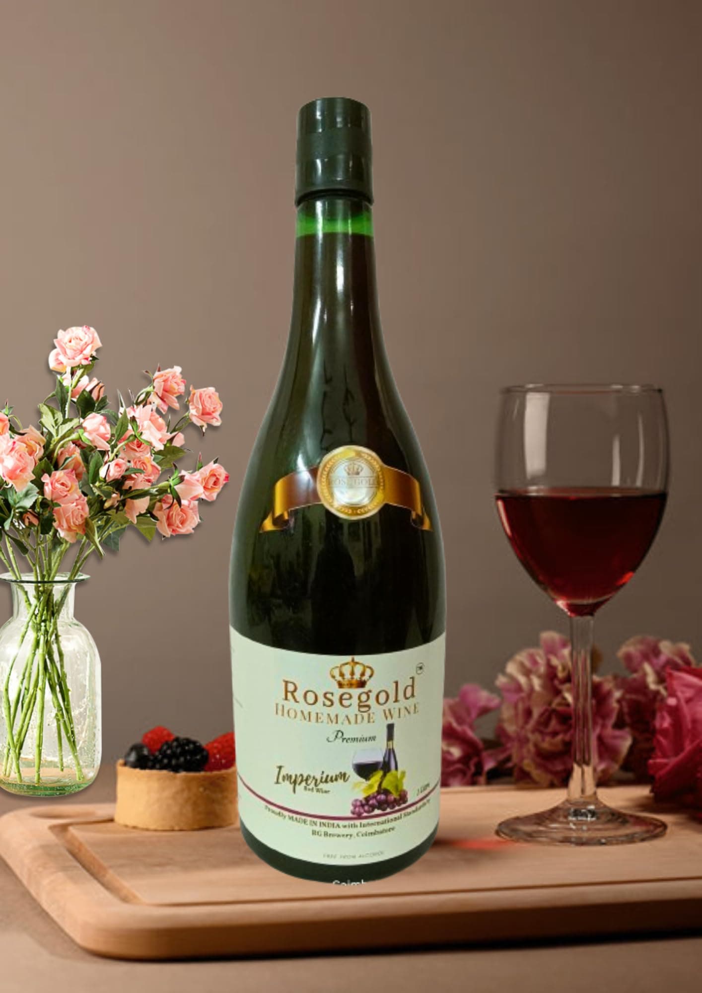 Rosegold-Imperium- Homemade Non alcoholic red wine-1Litre