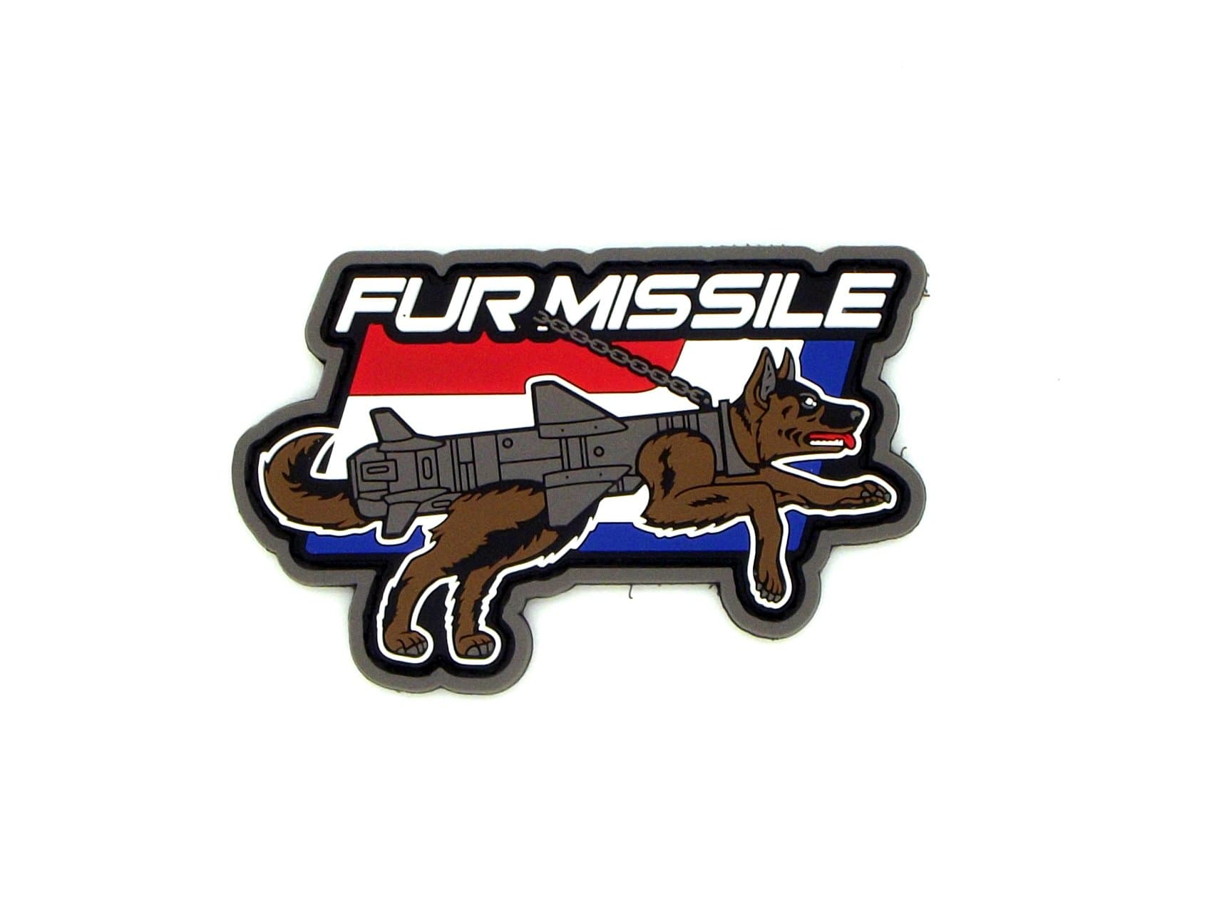 Mil-Spec Monkey Fur Missile PVC Morale Patch (Full Color)