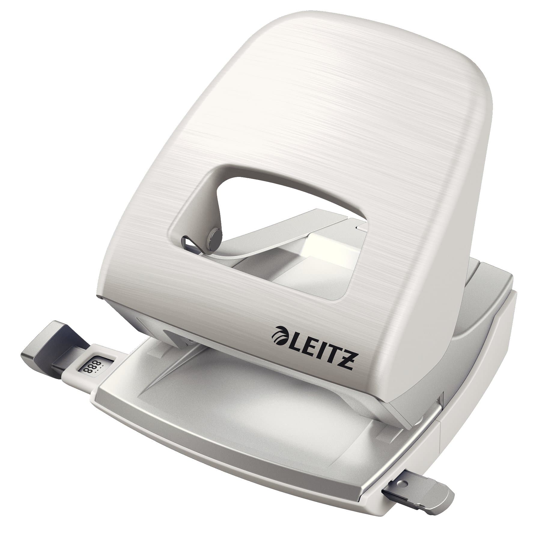 LeitzNeXXt Style Office Hole Punch for 30 Sheets Metal in Blister Packaging arctic-White