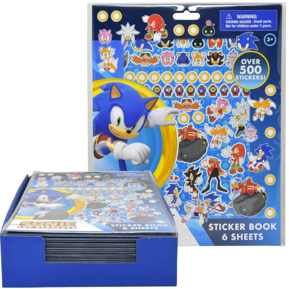 Sonic The Hedgehog Stickers Book Sheets (Sonic 500)